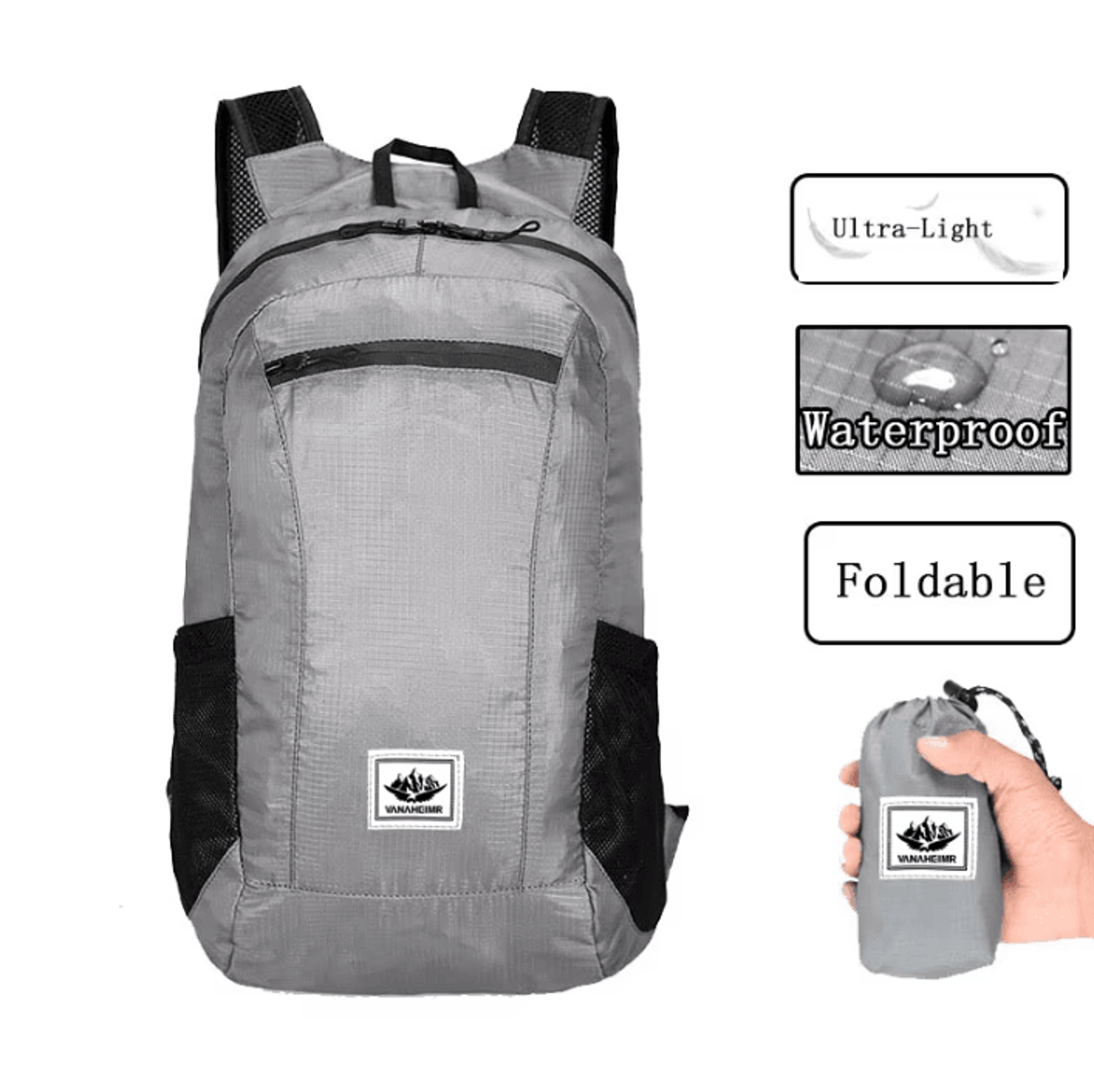 Ultra Light Waterproof Foldable Backpack  Hiking Travel Daypack 1