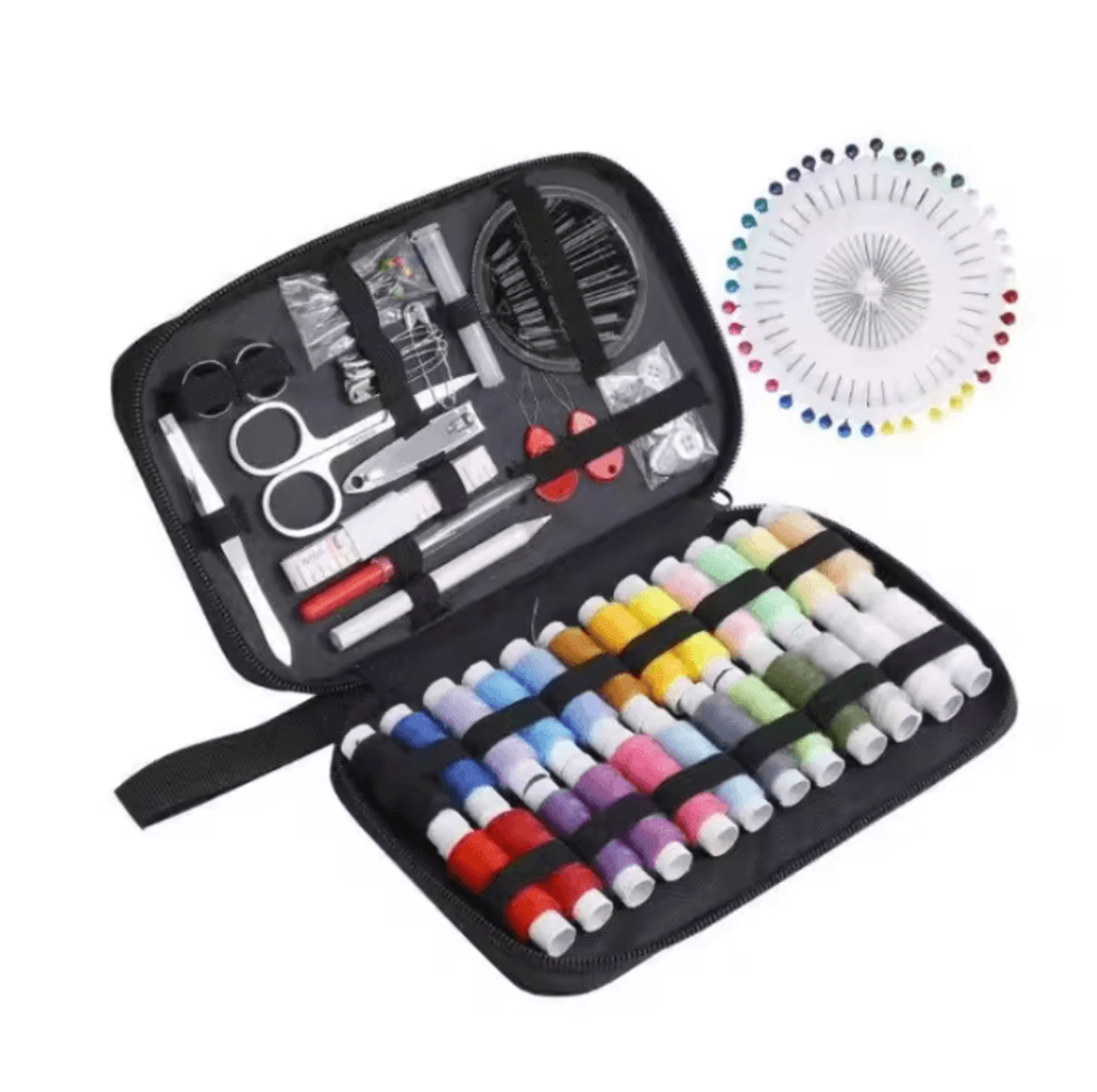 Portable Household Sewing Kit Box  Complete Repair And Mending Tool Set 0