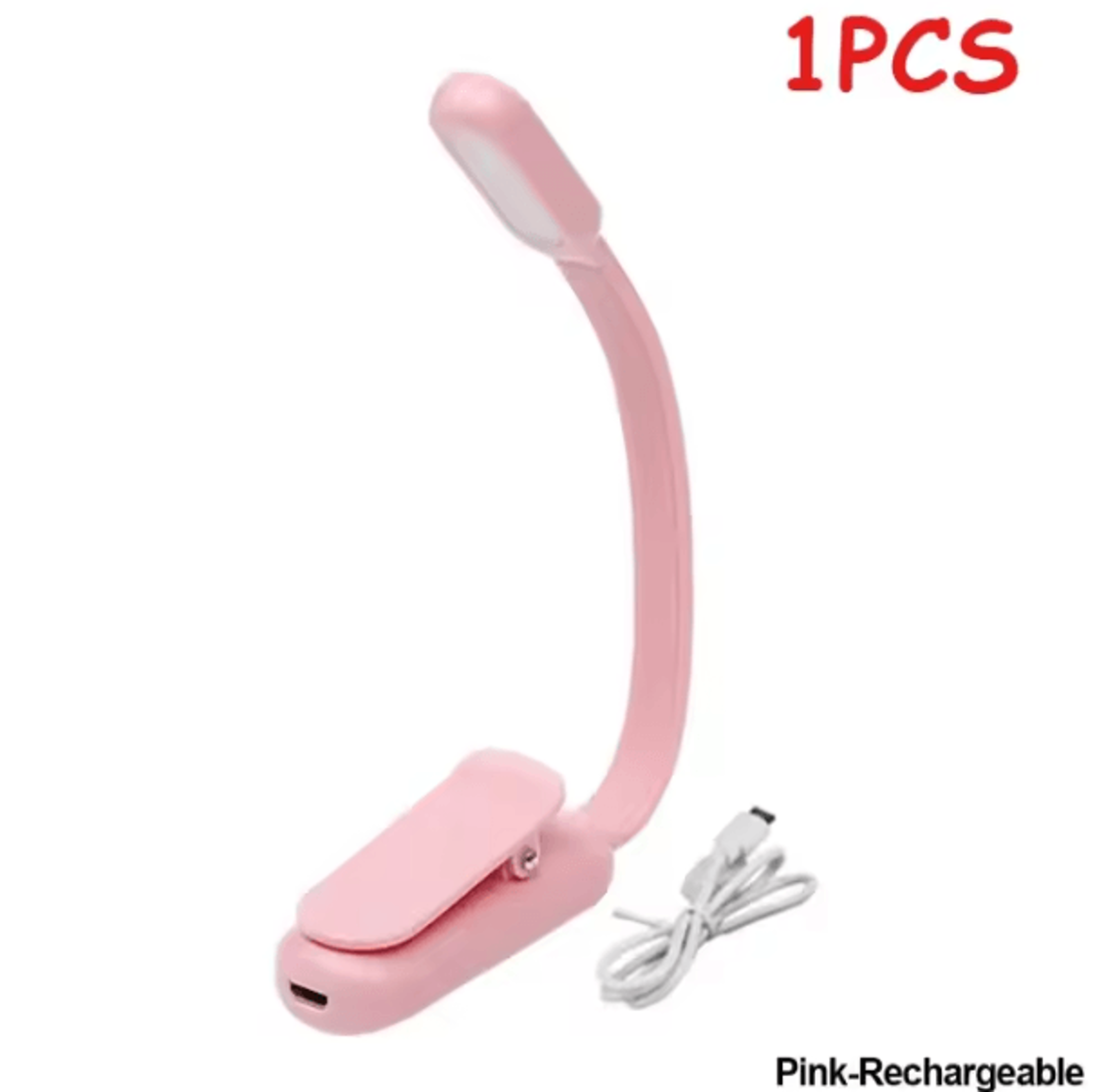 USB Rechargeable Clip On Book Light  3 Brightness Mini Reading Lamp 6