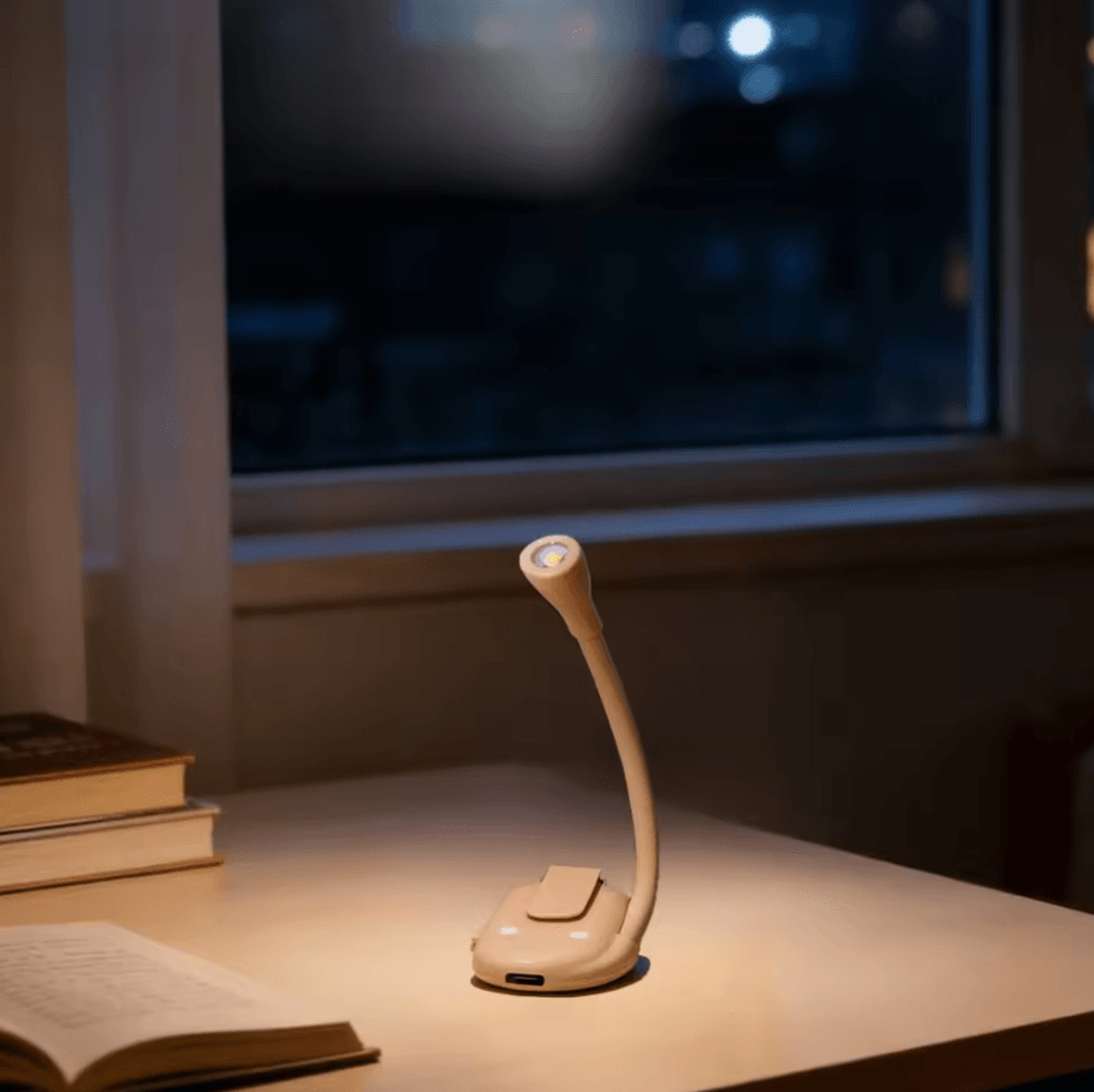 USB Rechargeable Mini Clip On Book Light  360 Adjustable Dimmable Reading Lamp 0