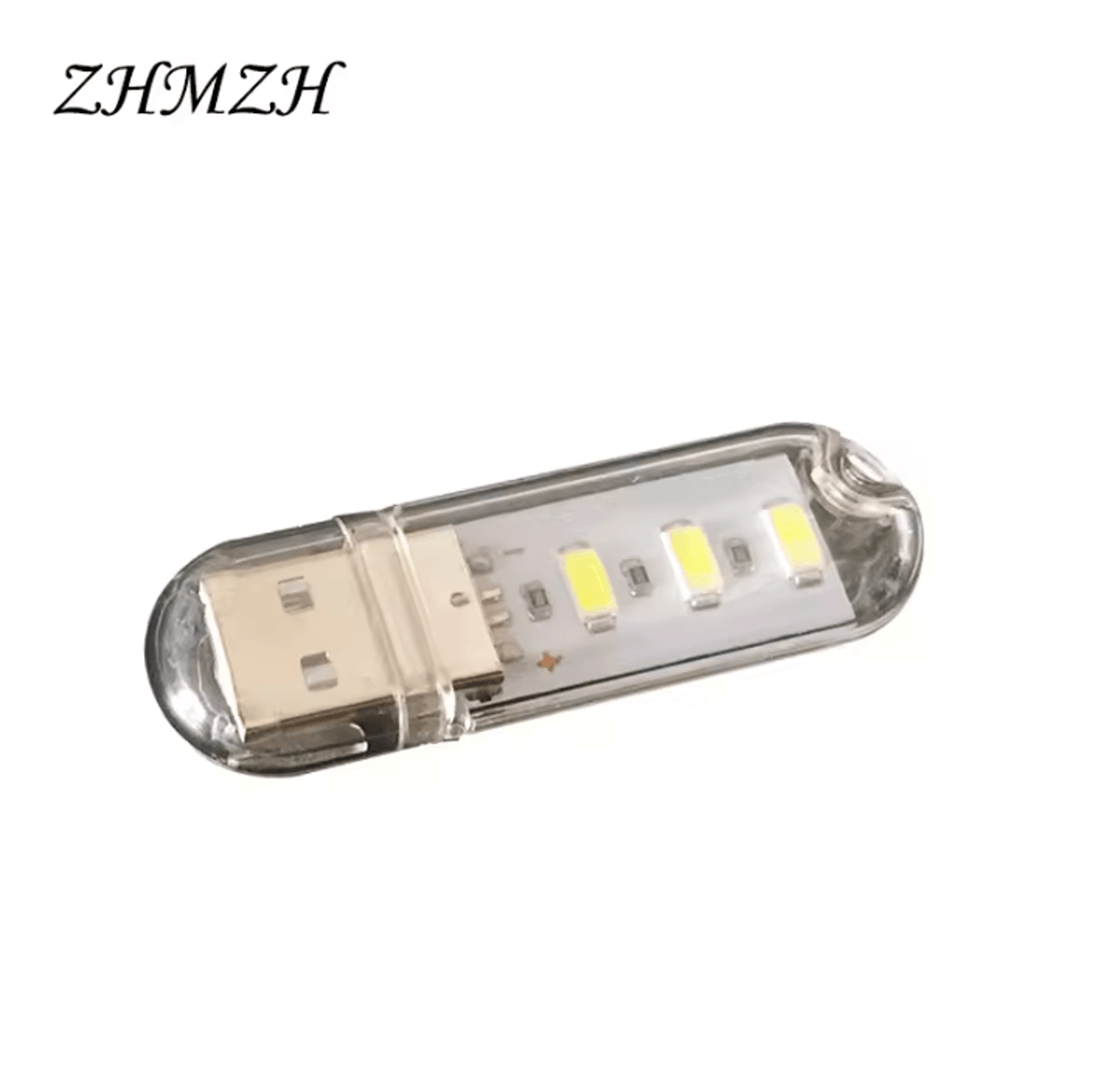 Mini USB LED Reading Light  3LED 15W Portable Night Lamp 3