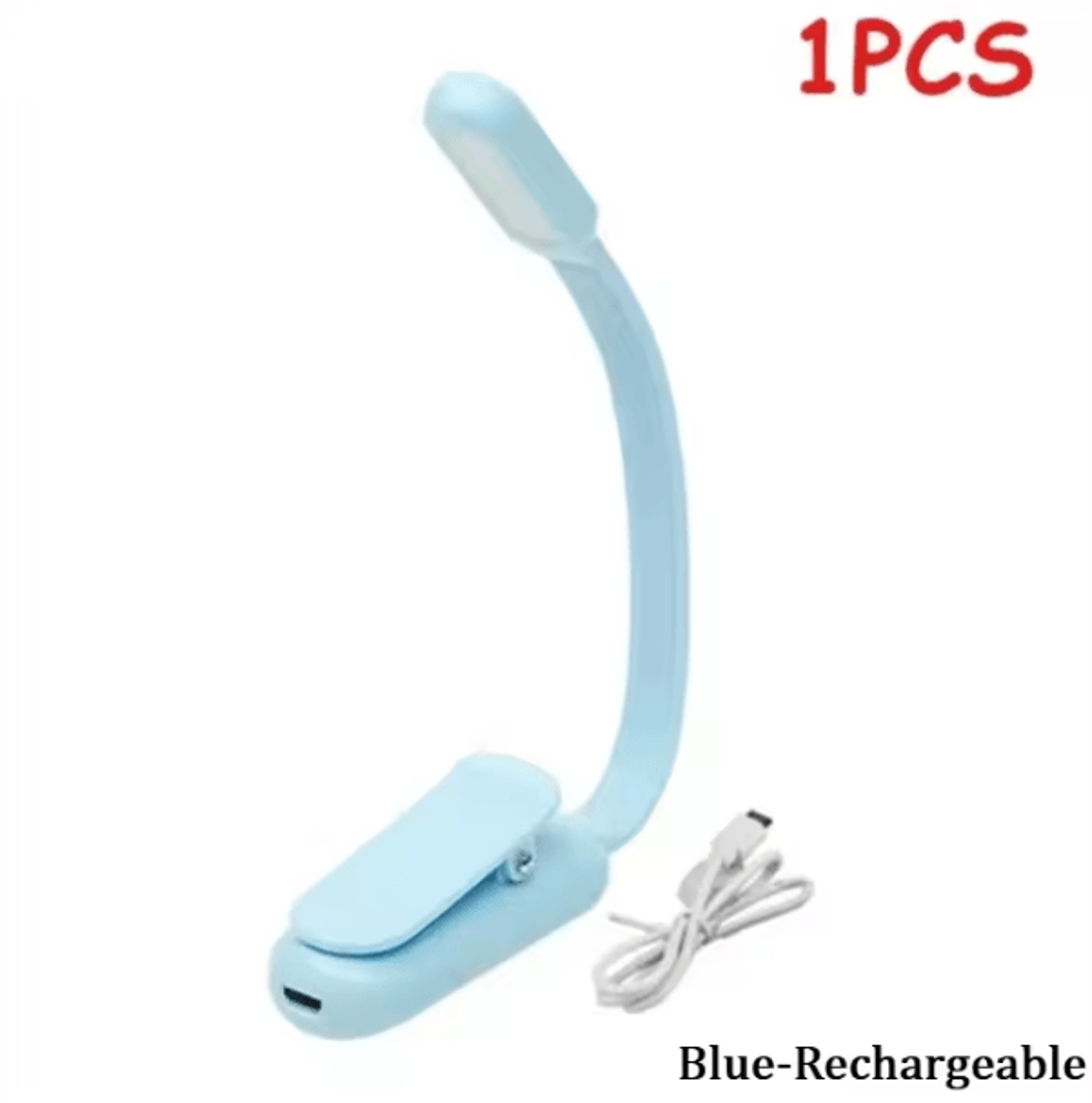 Rechargeable Mini Clip On Book Light  Flexible LED Bedside Reading Lamp 6