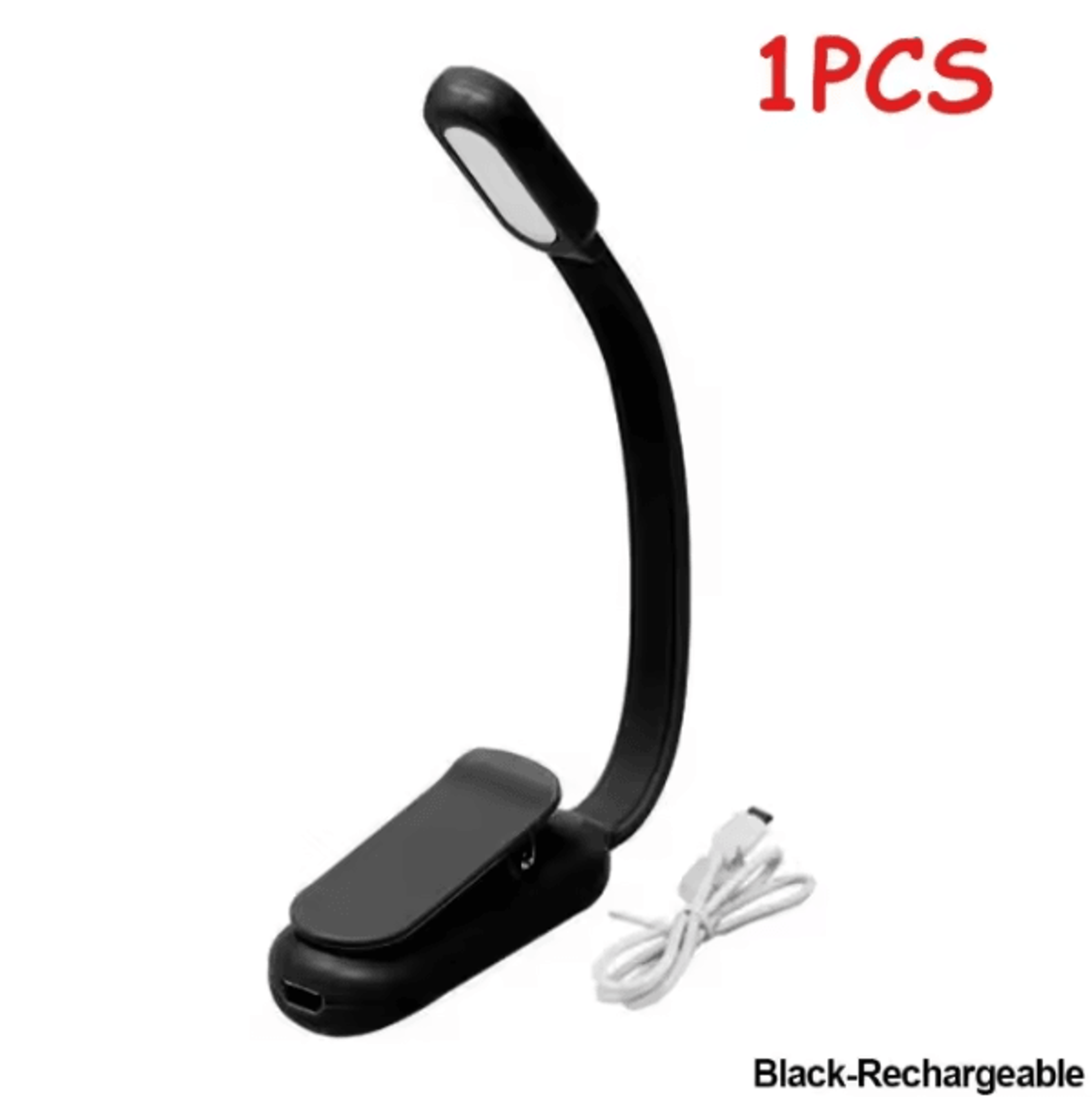 Rechargeable Mini LED Clip On Book Light  Flexible Portable Reading Lamp 4