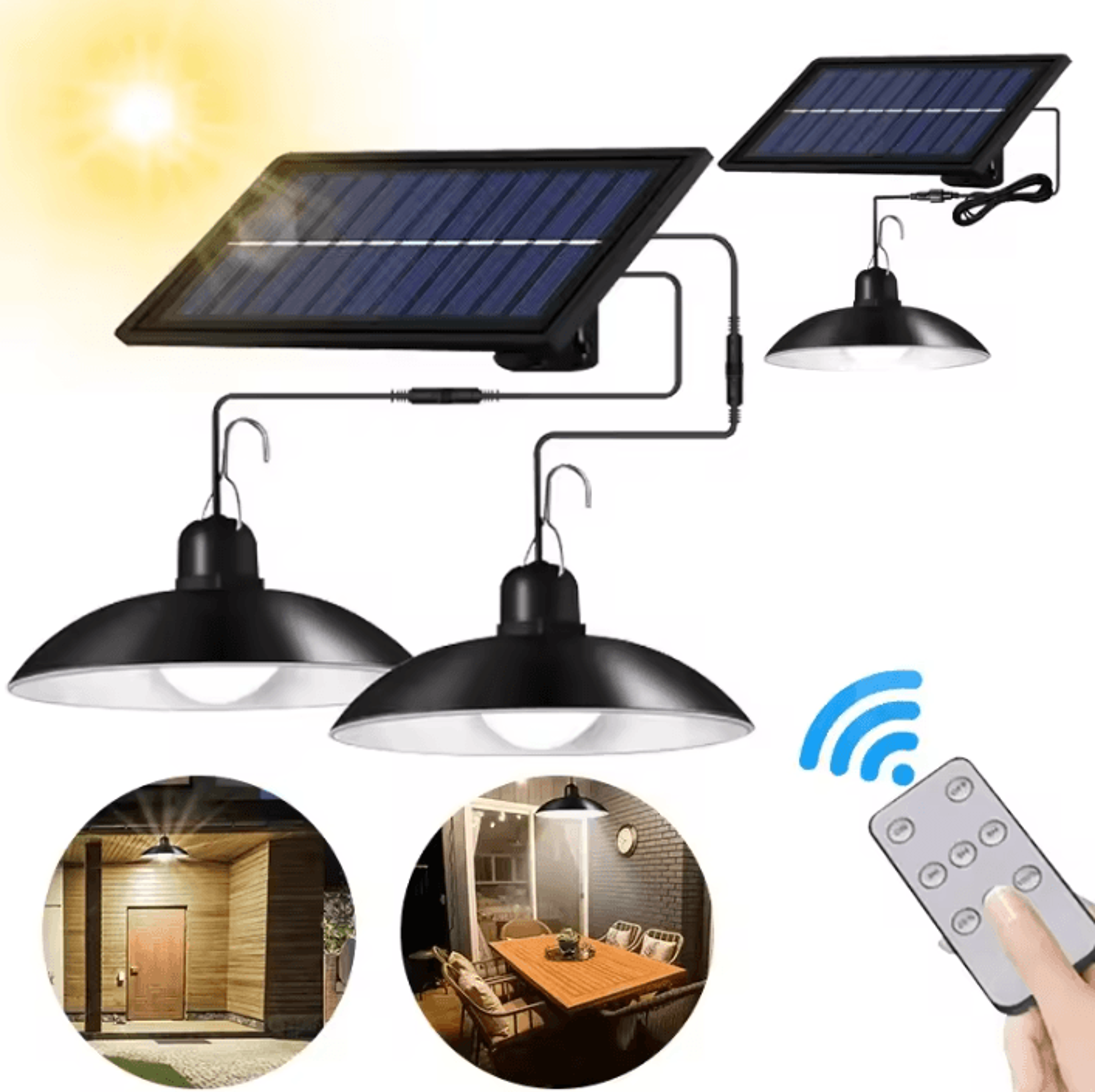 112 LED Double Head Solar Motion Sensor Light  8800mAh Waterproof Outdoor Lamp 0