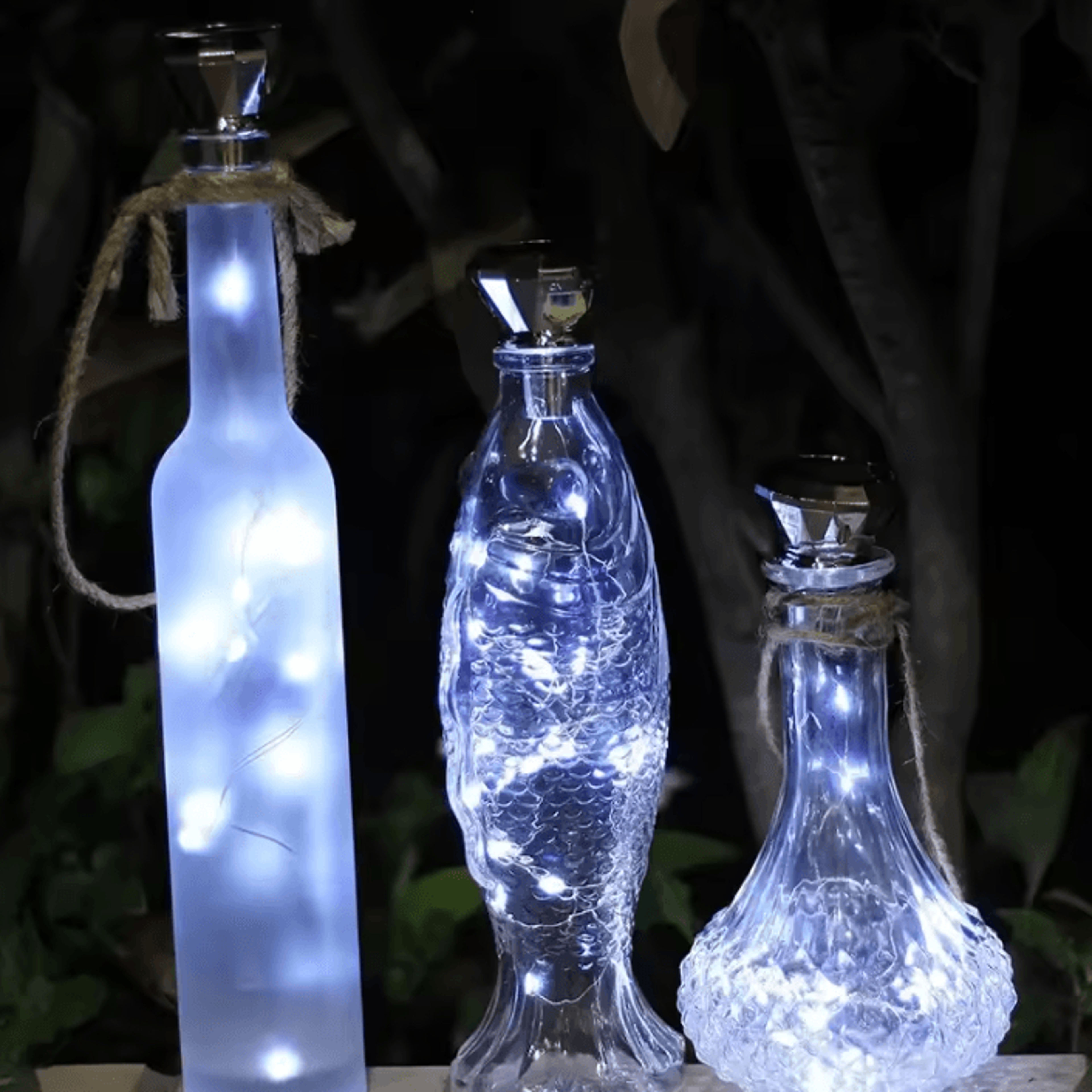 Solar Wine Bottle Fairy Lights  LED Cork String Lights For Weddings  Decor 3