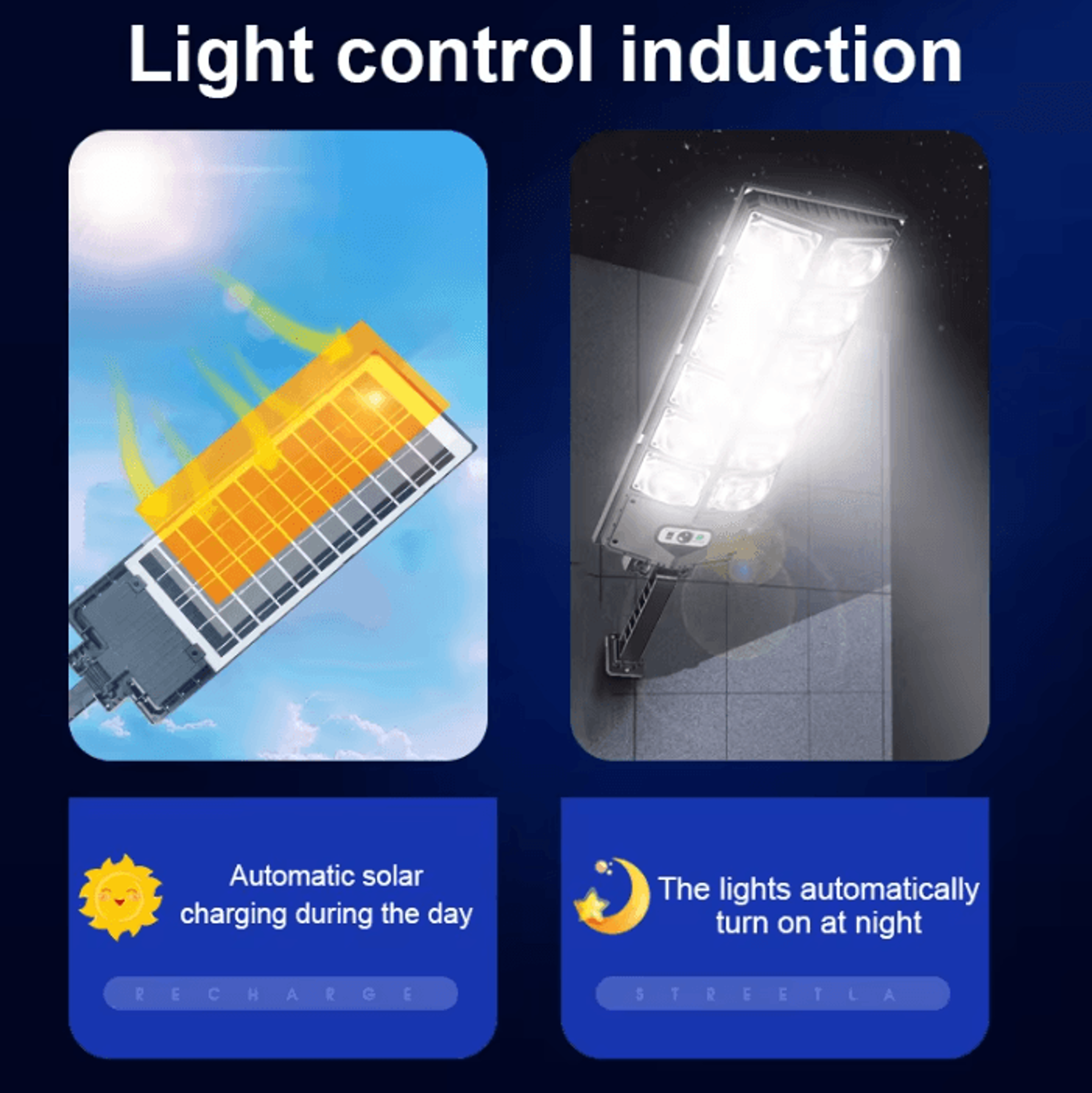 720LED Solar Motion Sensor Street Light  3 Mode Outdoor Security Lamp 2