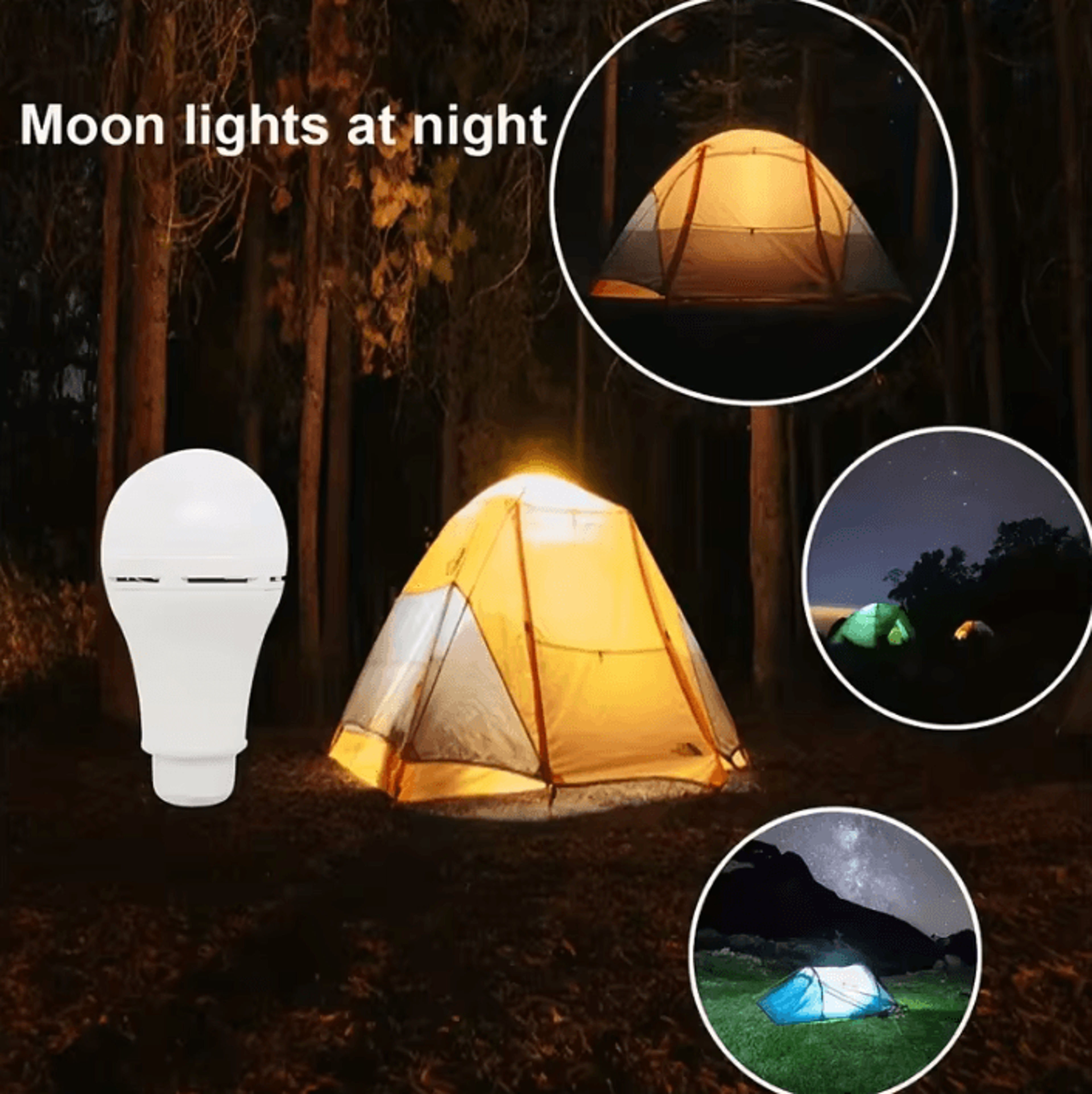 12W Solar Hanging Light  USB Rechargeable Emergency LED Lamp 1