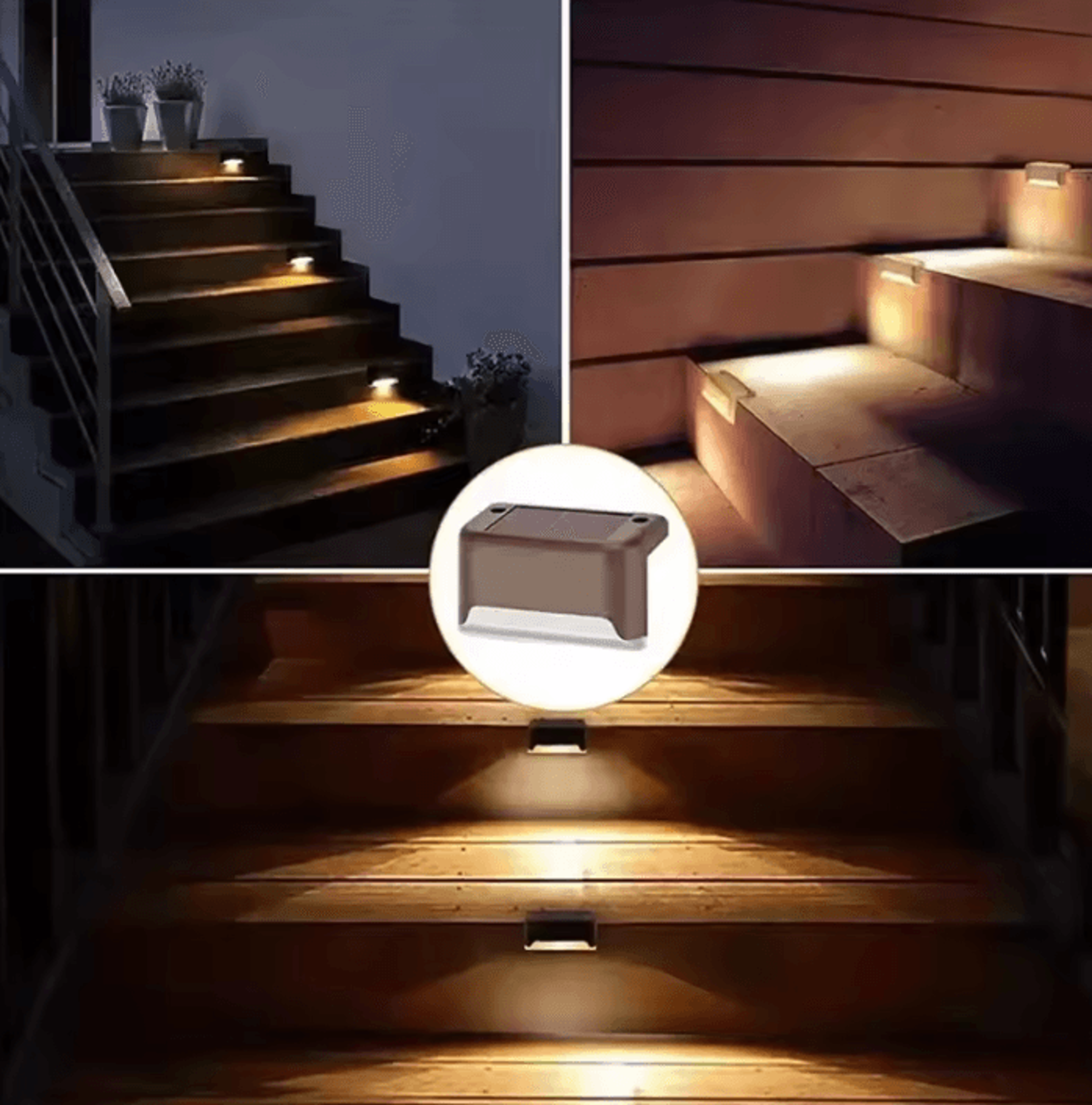 Solar LED Step Lights  Waterproof Deck And Stair Garden Lamps 4