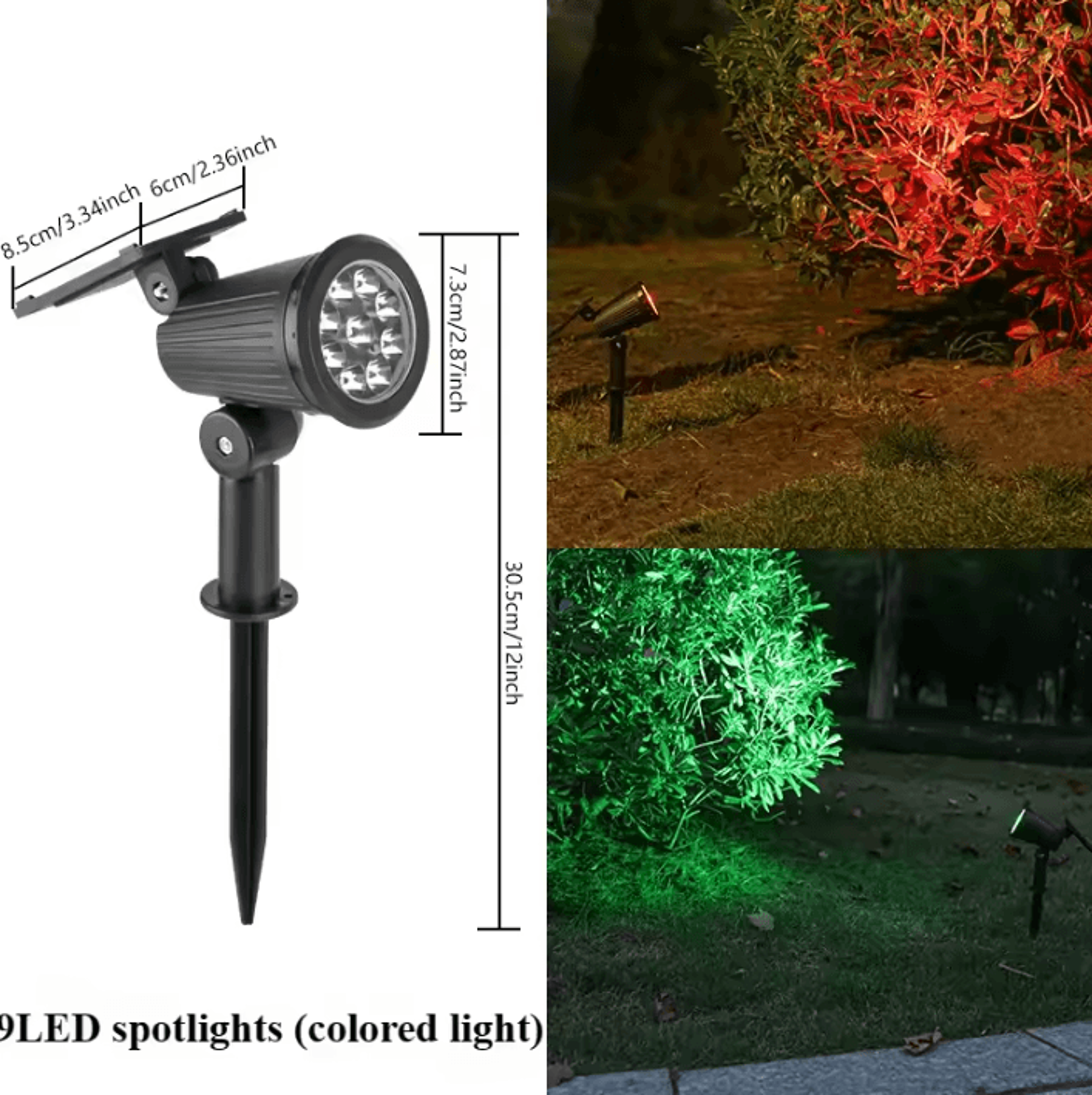Waterproof Solar Spotlight Outdoor Garden Landscape Tree Light 5