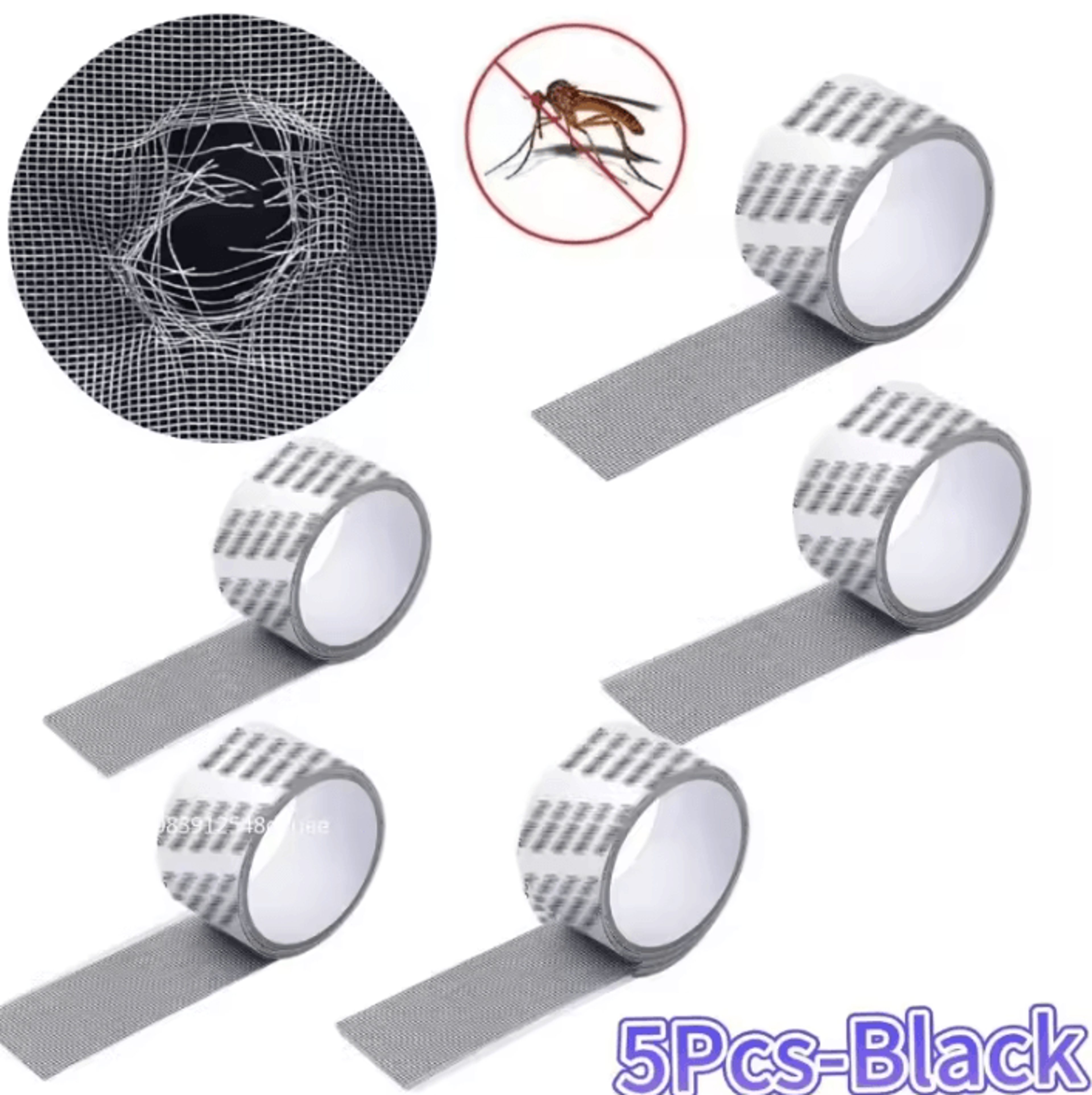 Waterproof Window Screen Repair Tape SelfAdhesive Mesh Patch 9