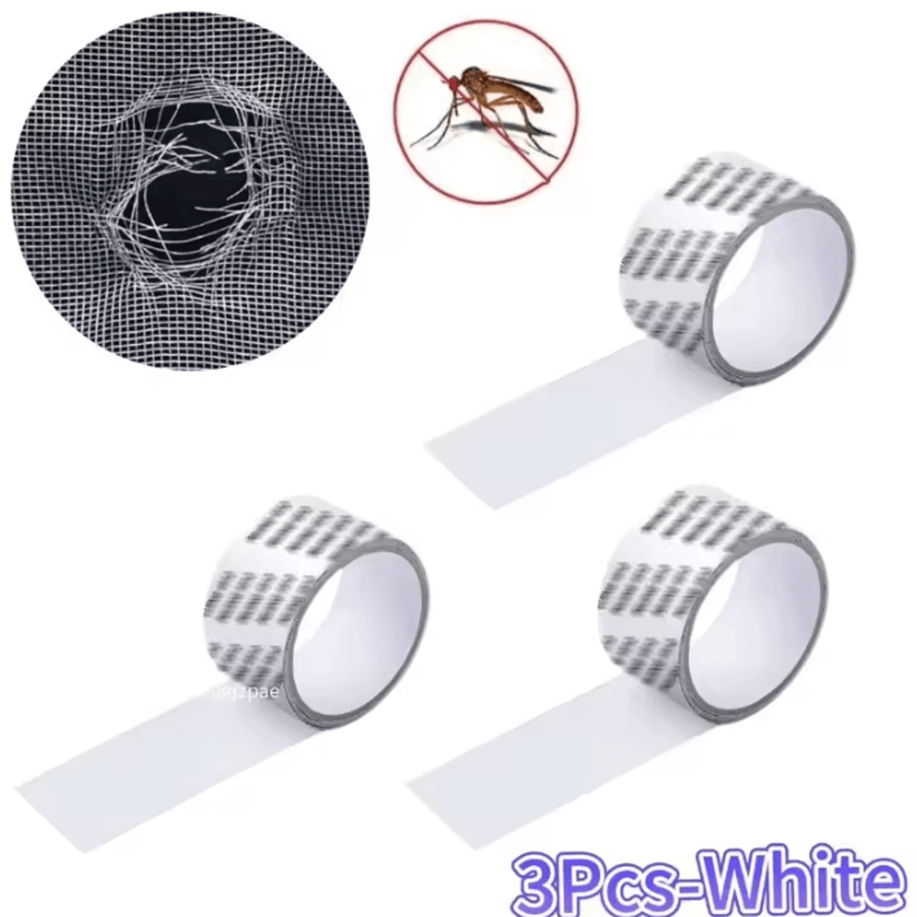 Waterproof Window Screen Repair Tape SelfAdhesive Mesh Patch 8