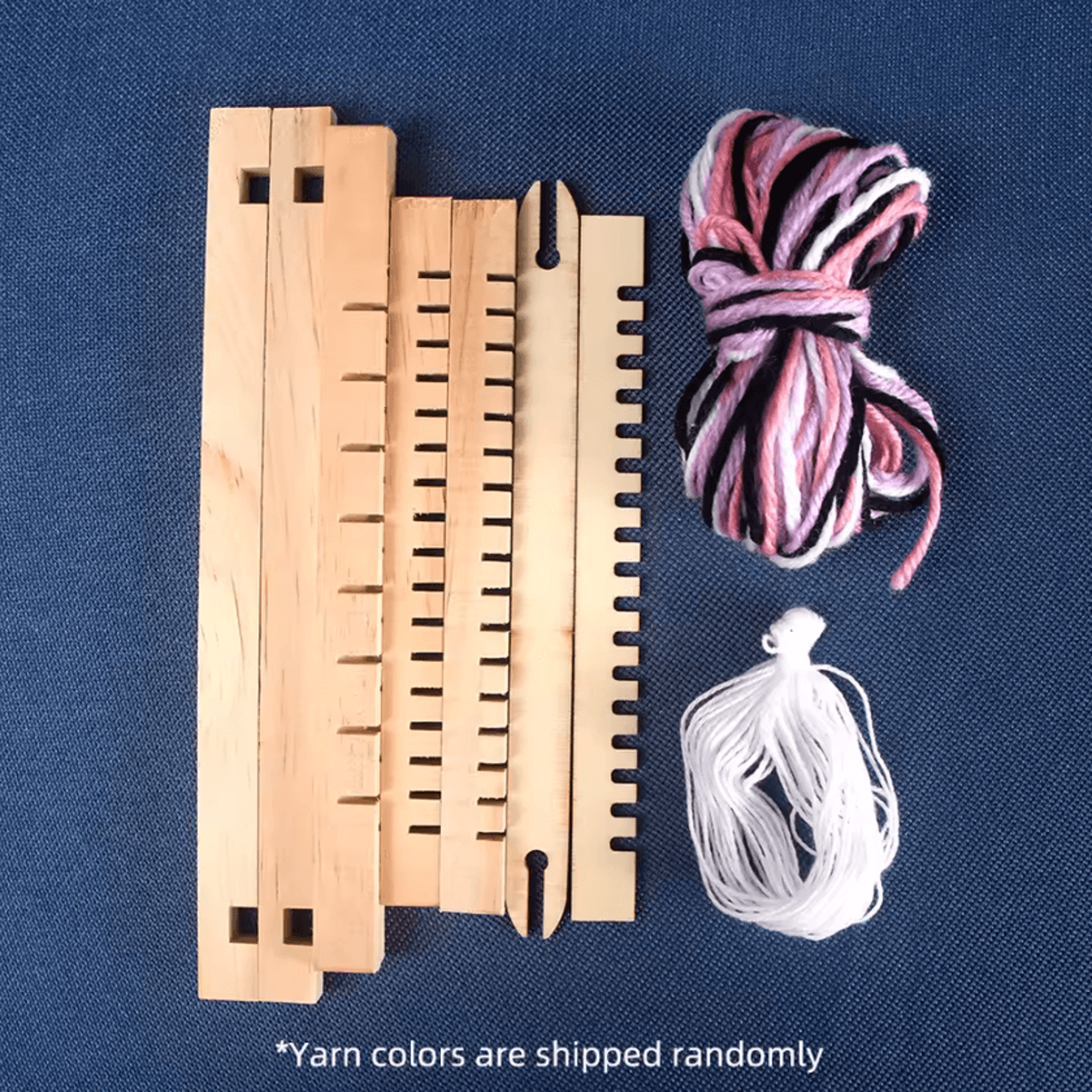 Mini Wooden Weaving Loom Kit For DIY Tapestry And Craft Projects 5