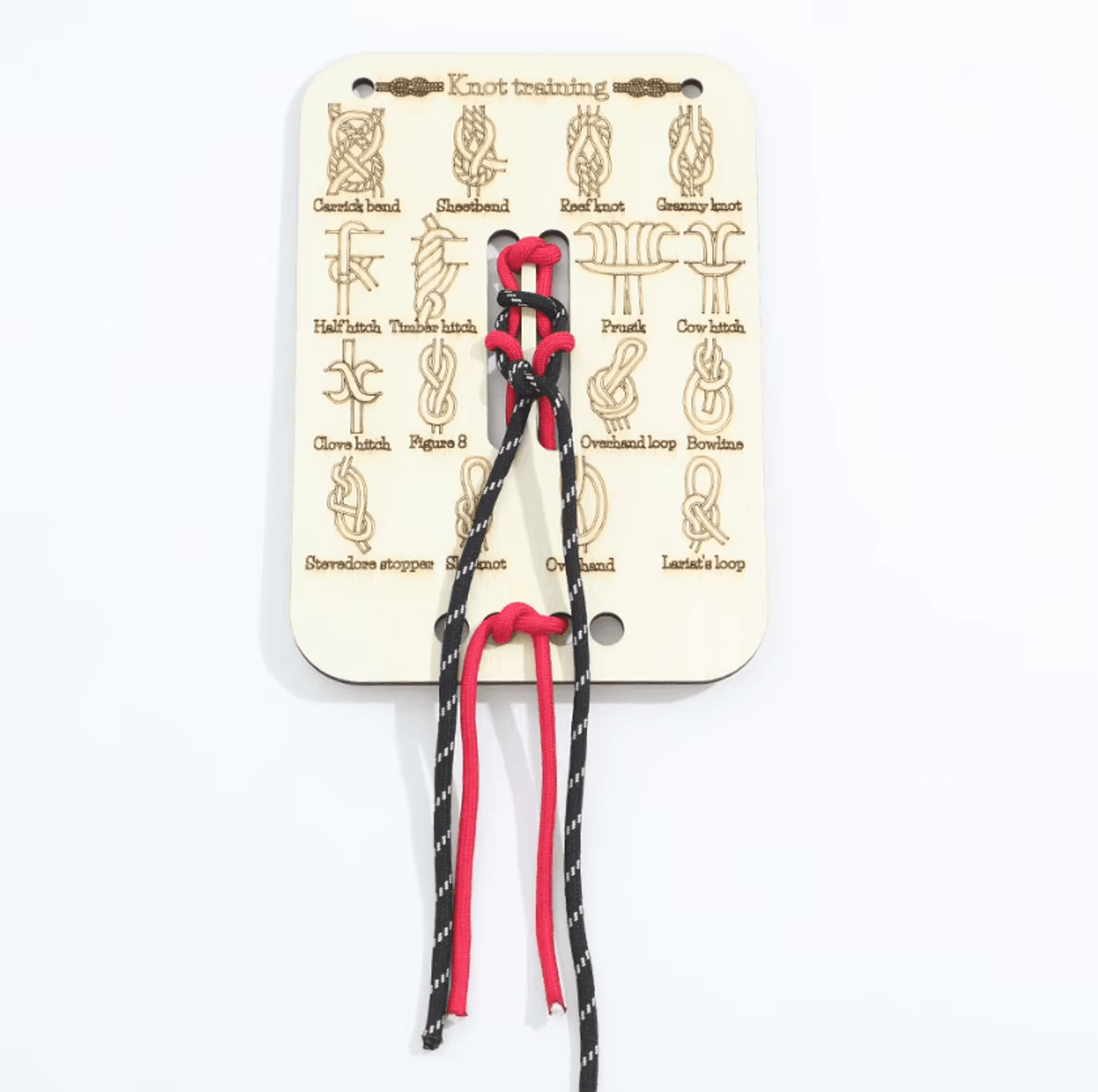 Knot Tying Practice Board With Rope Training Kit For Adults 1