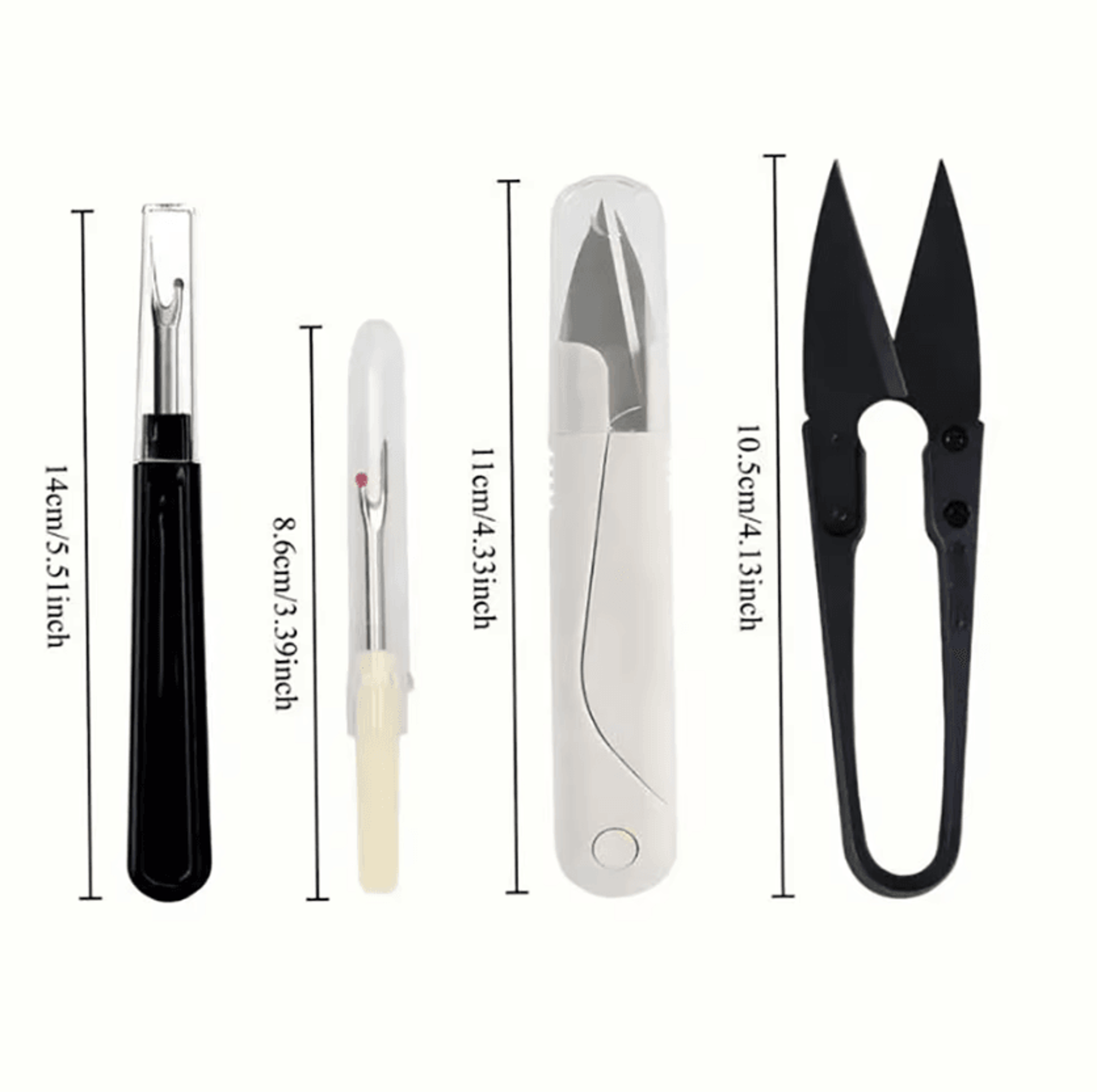 4Piece Seam Ripper And Thread Cutter Sewing Tool Kit 0