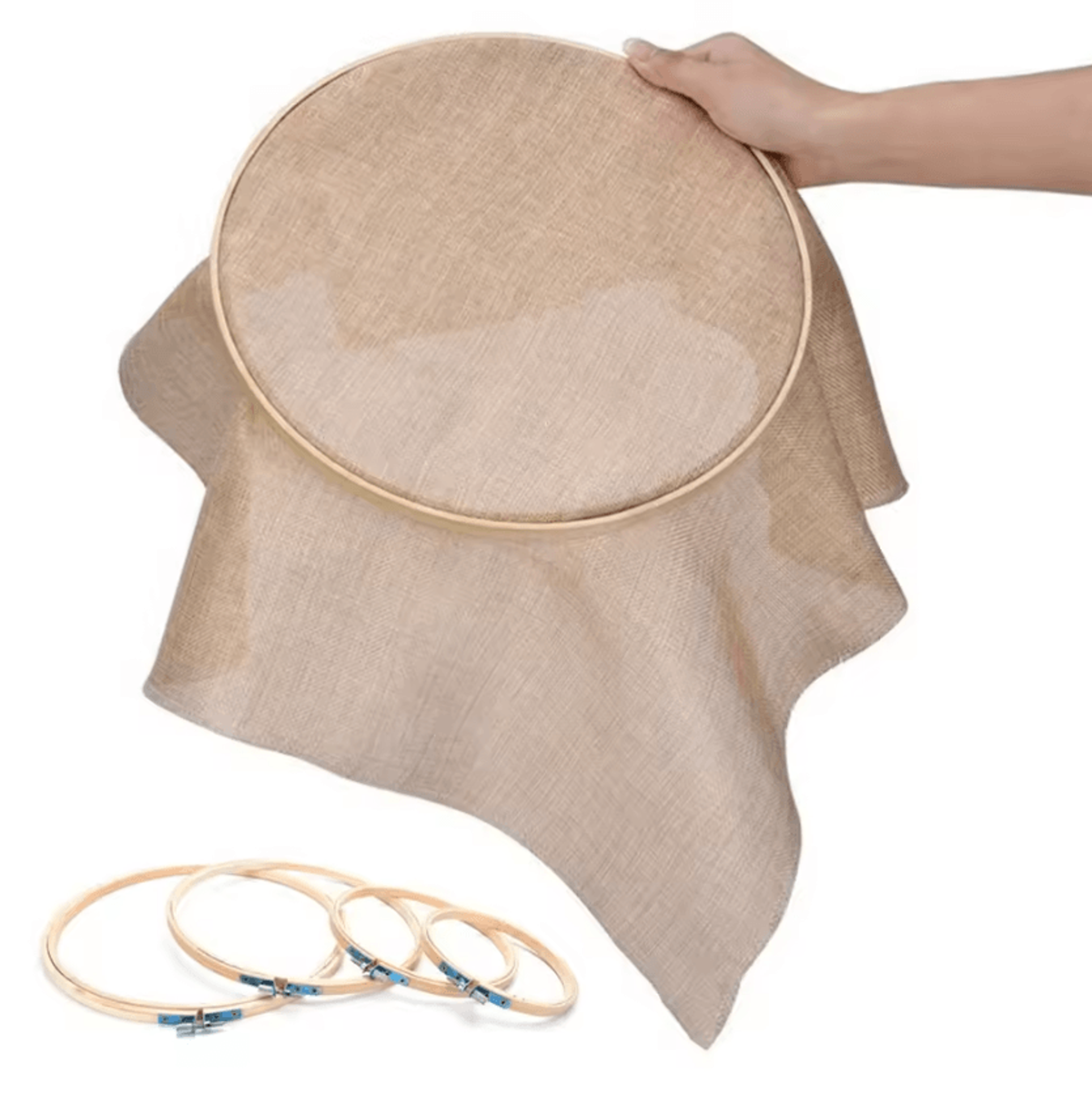 Bamboo Embroidery Hoop Ring  Adjustable Cross Stitch Frame 1030CM 0