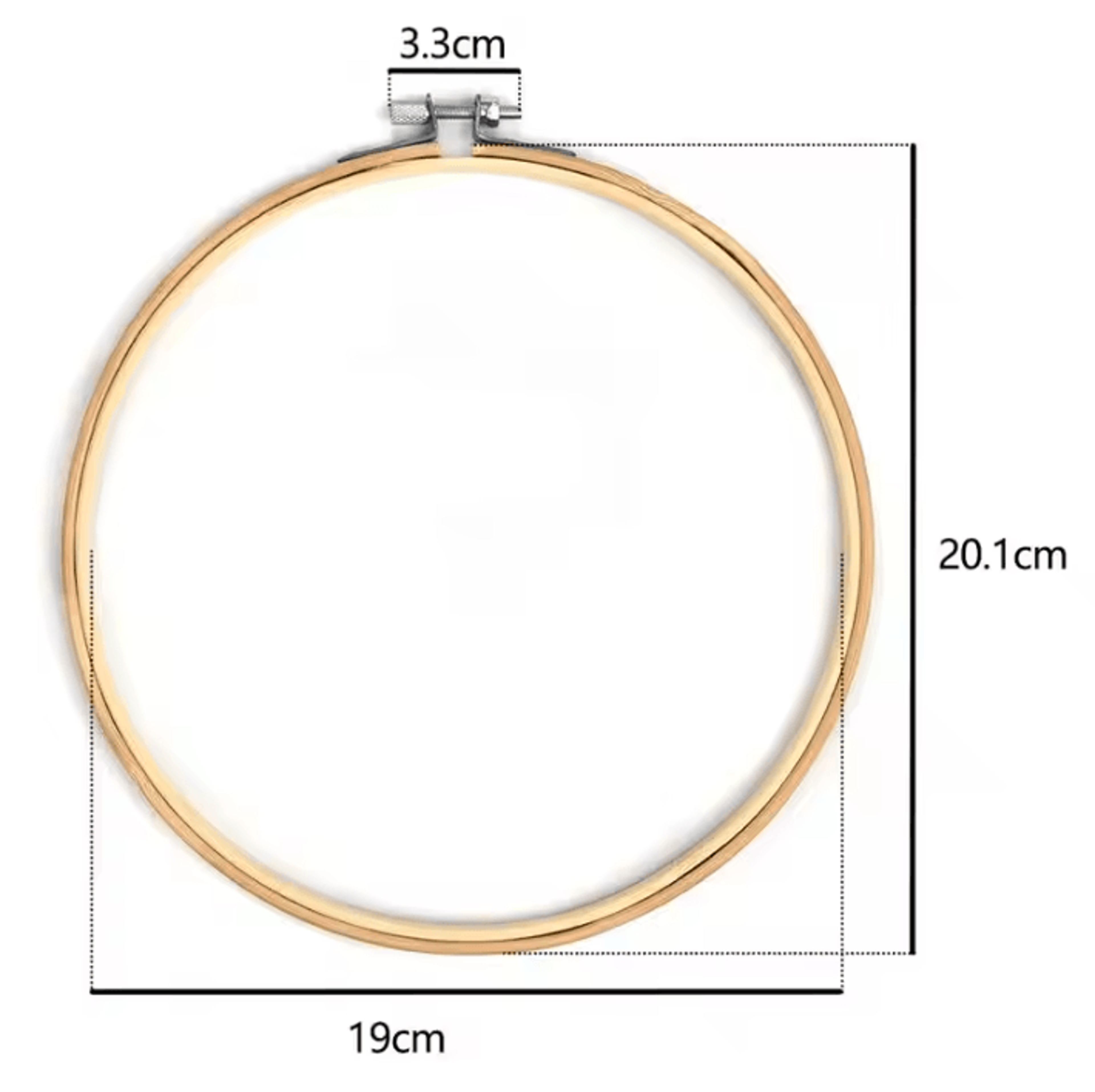 Bamboo Embroidery Hoop Ring  Adjustable Cross Stitch Frame 1030CM 6