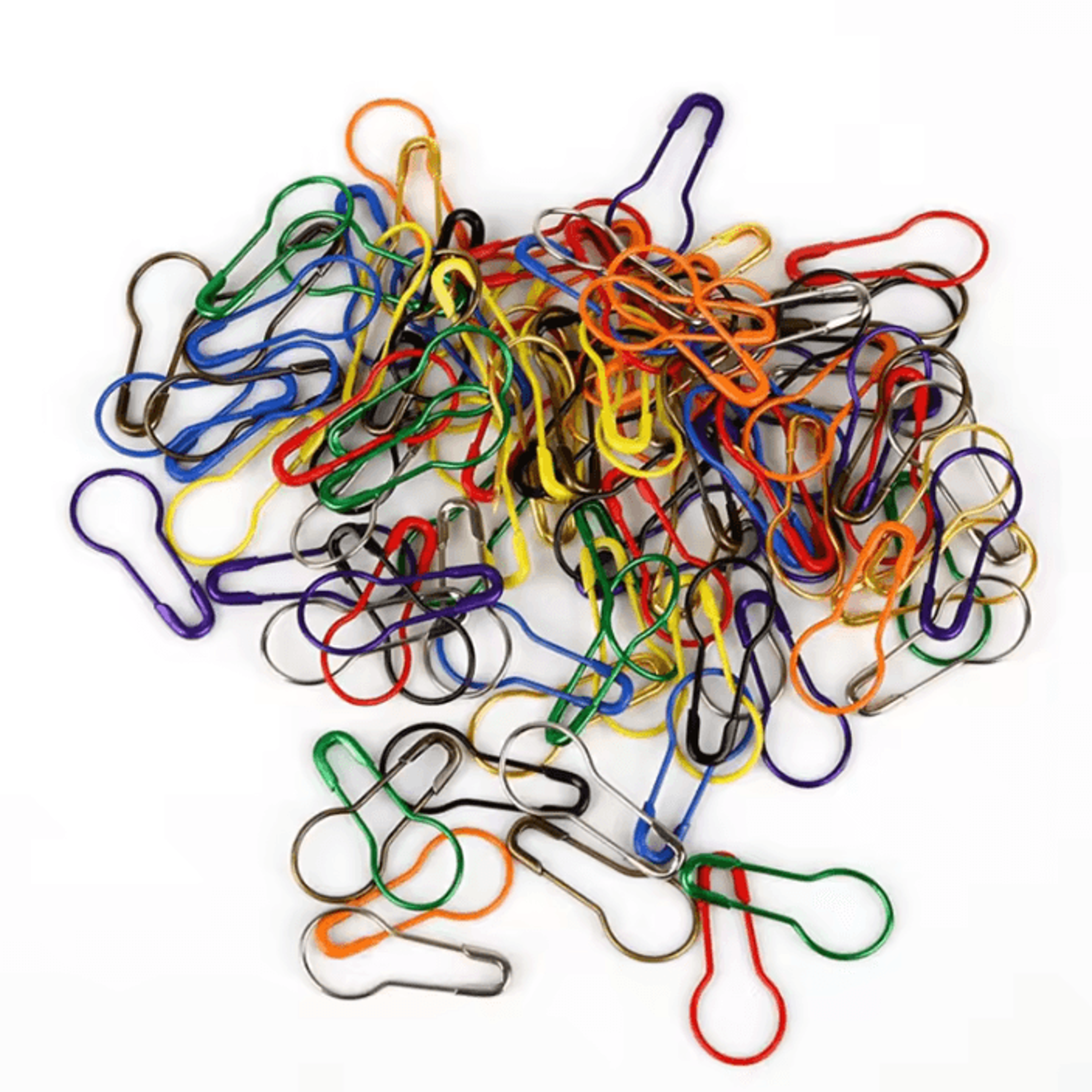 Colorful Locking Stitch Markers  Safety Pin Clips For Knitting And Crochet 0