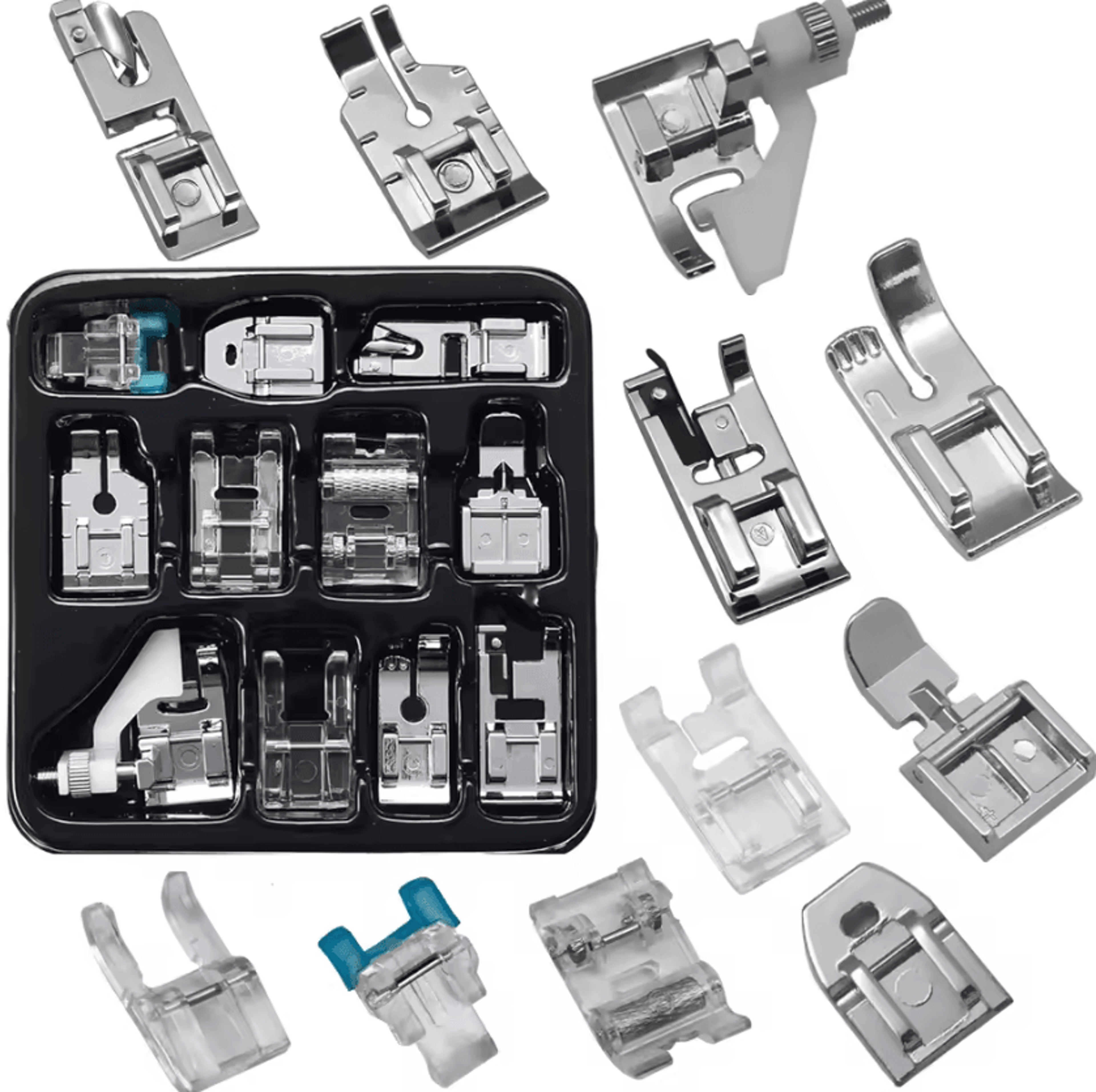 11Piece Sewing Machine Presser Foot Kit  Low Shank Feet For Singer Brother Janome 0