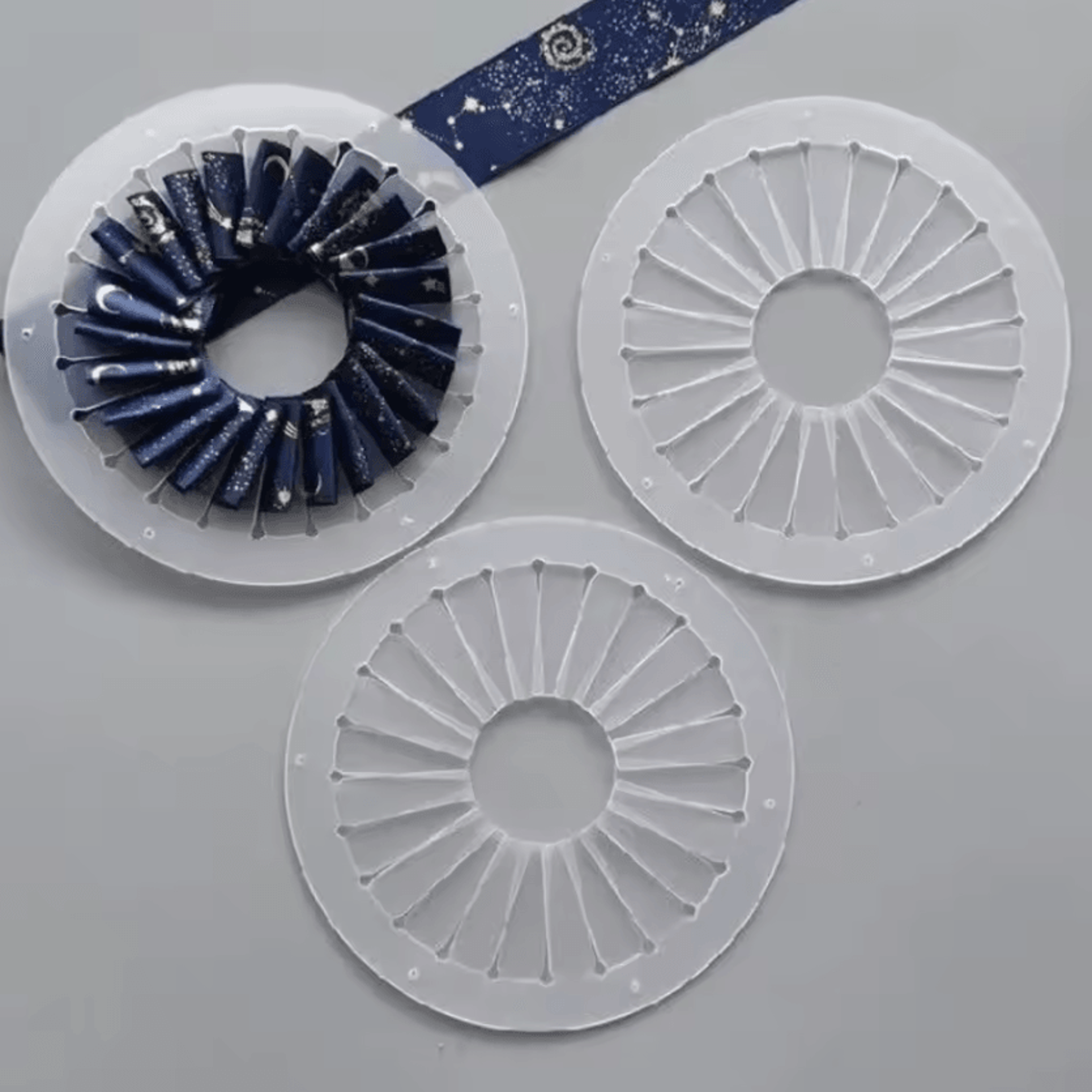 9cm 12cm 15cm Ribbon Rosette Maker  DIY Flower Making Tool 0