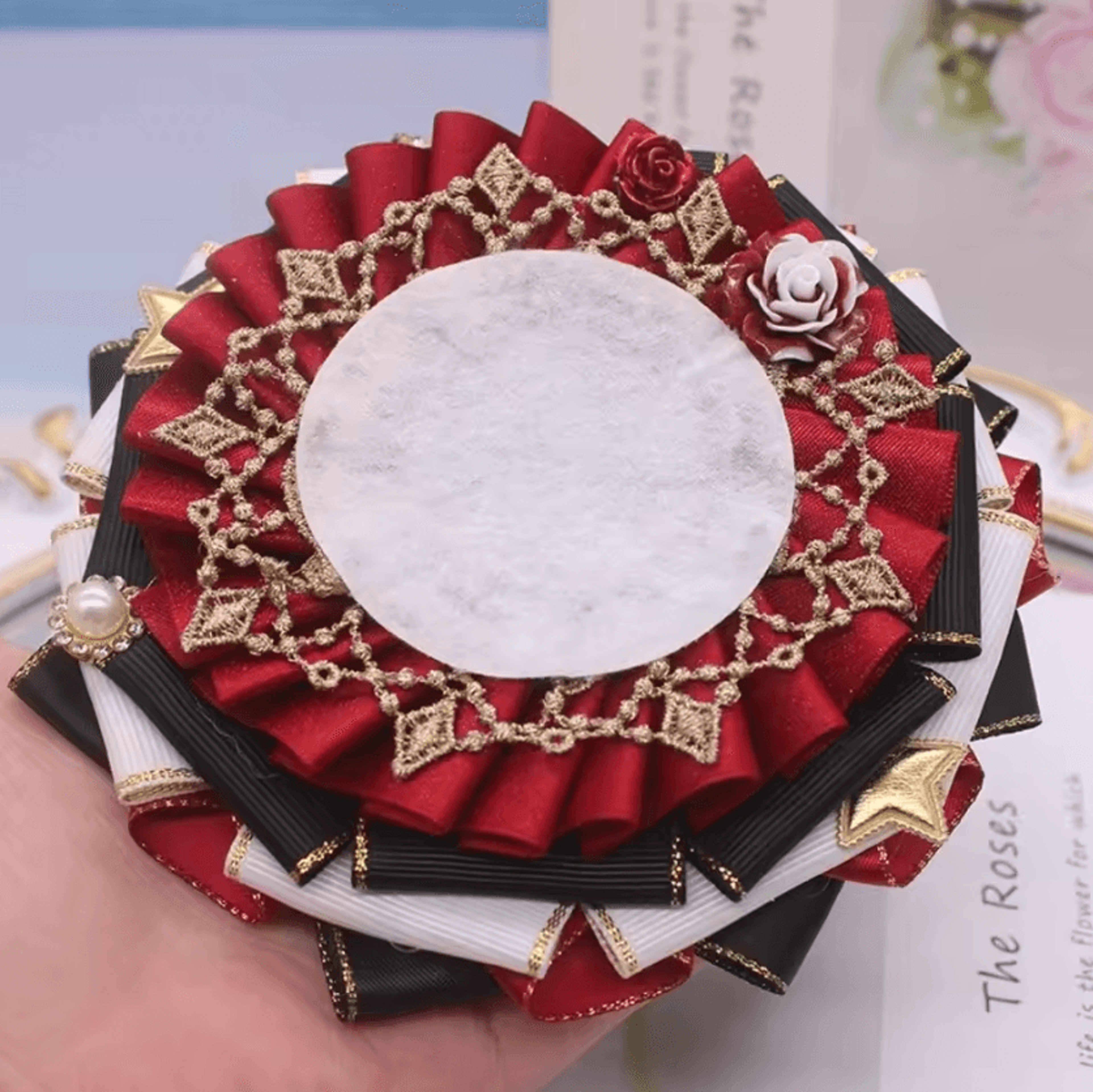 9cm 12cm 15cm Ribbon Rosette Maker  DIY Flower Making Tool 3