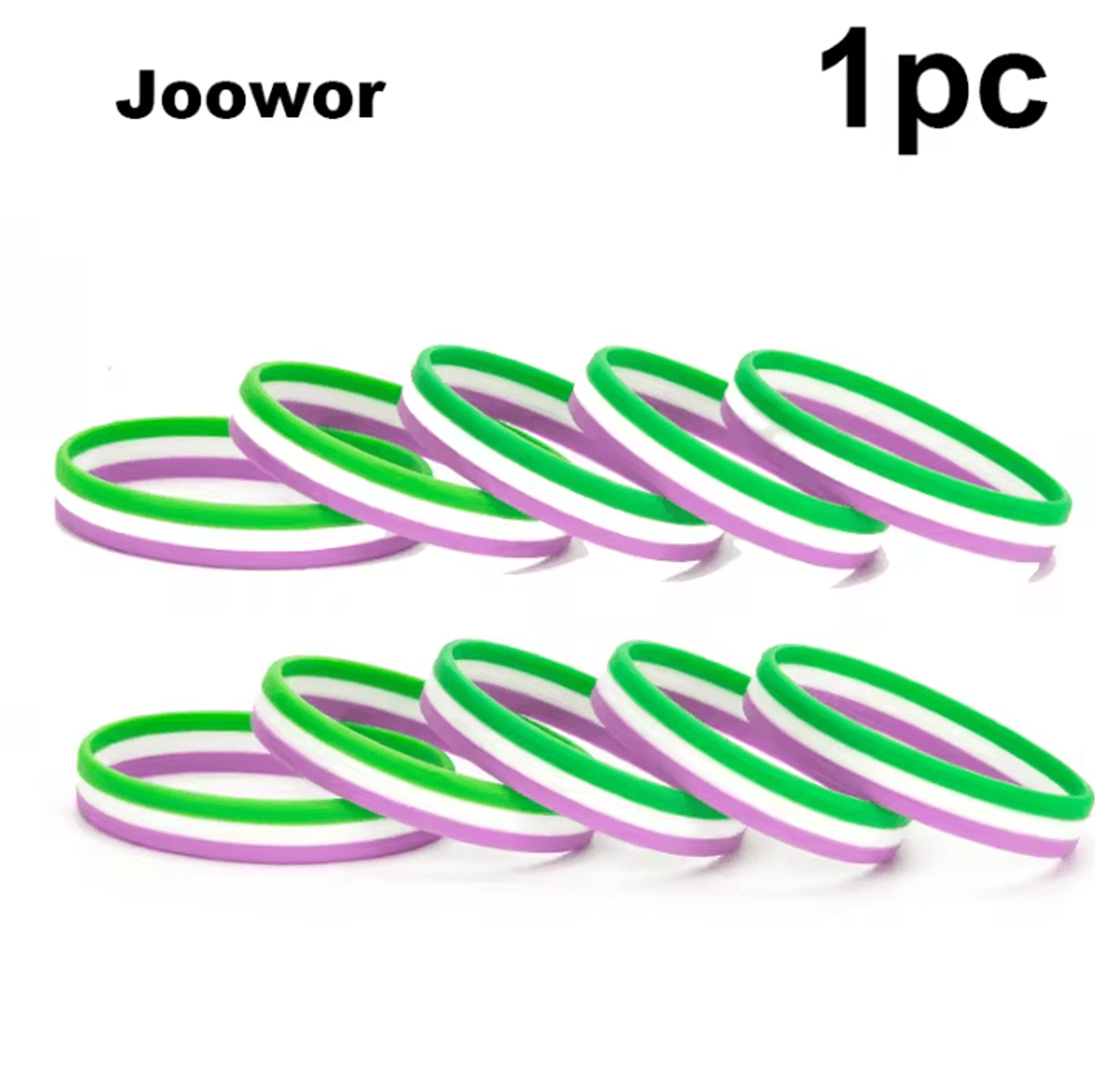 LGBT Pride Silicone Wristband  Rainbow And Identity Flag Bracelet 11