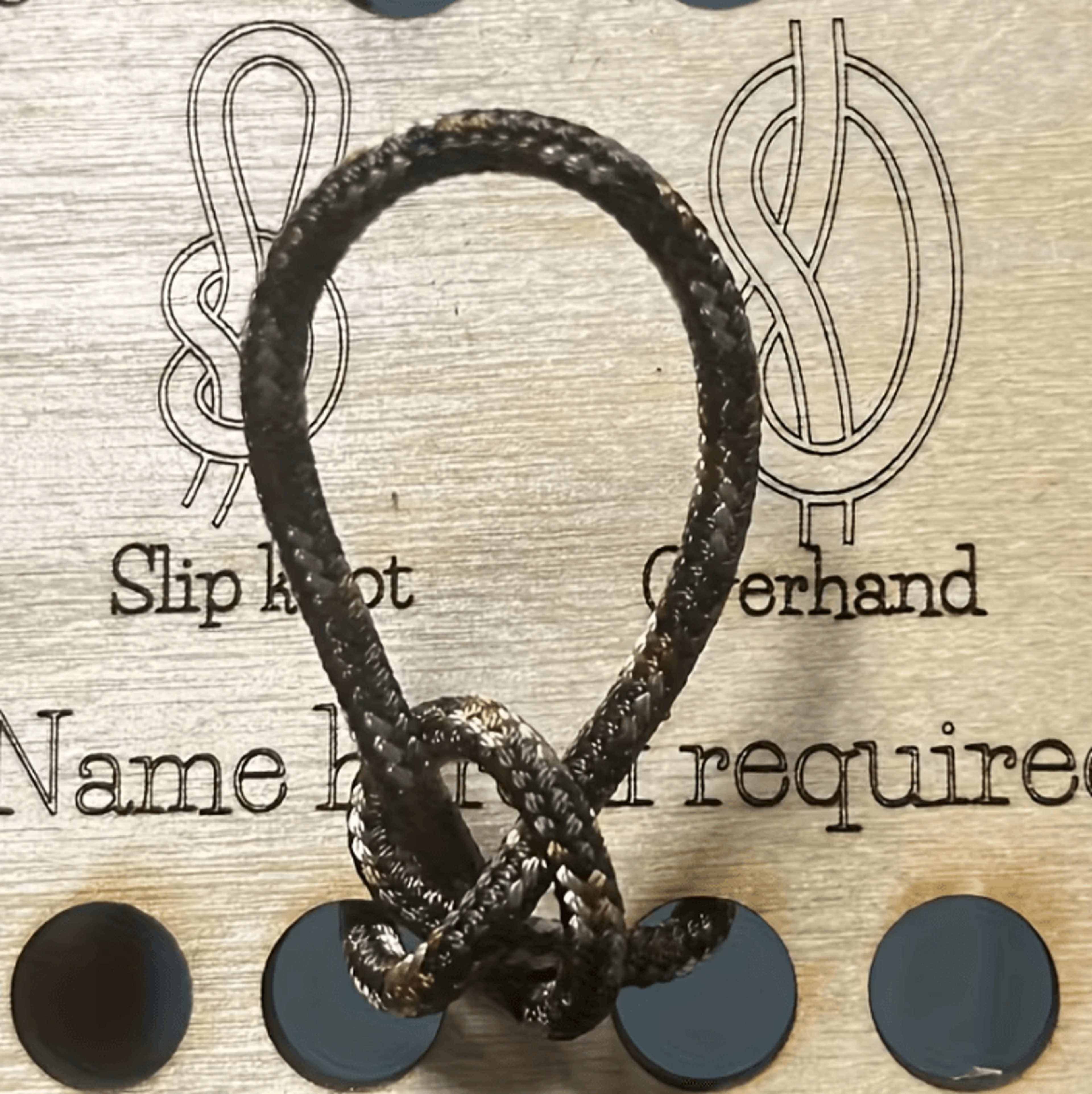 Rope Knot Tying Training Board Kit  Outdoor Knot Practice Guide 5