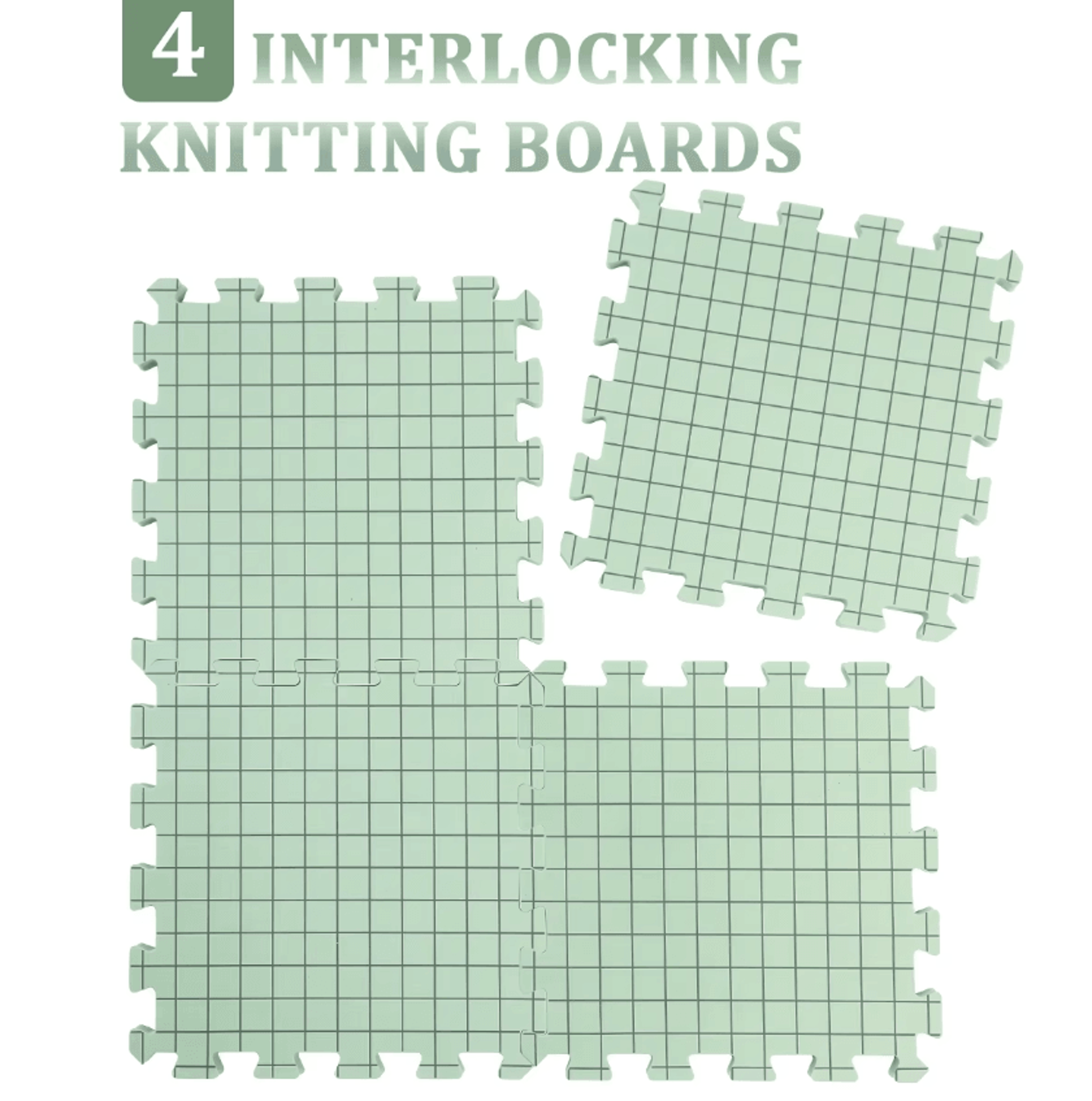 4Pcs Extra Thick Foam Blocking Mats  Knitting And Crochet Blocking Boards 3