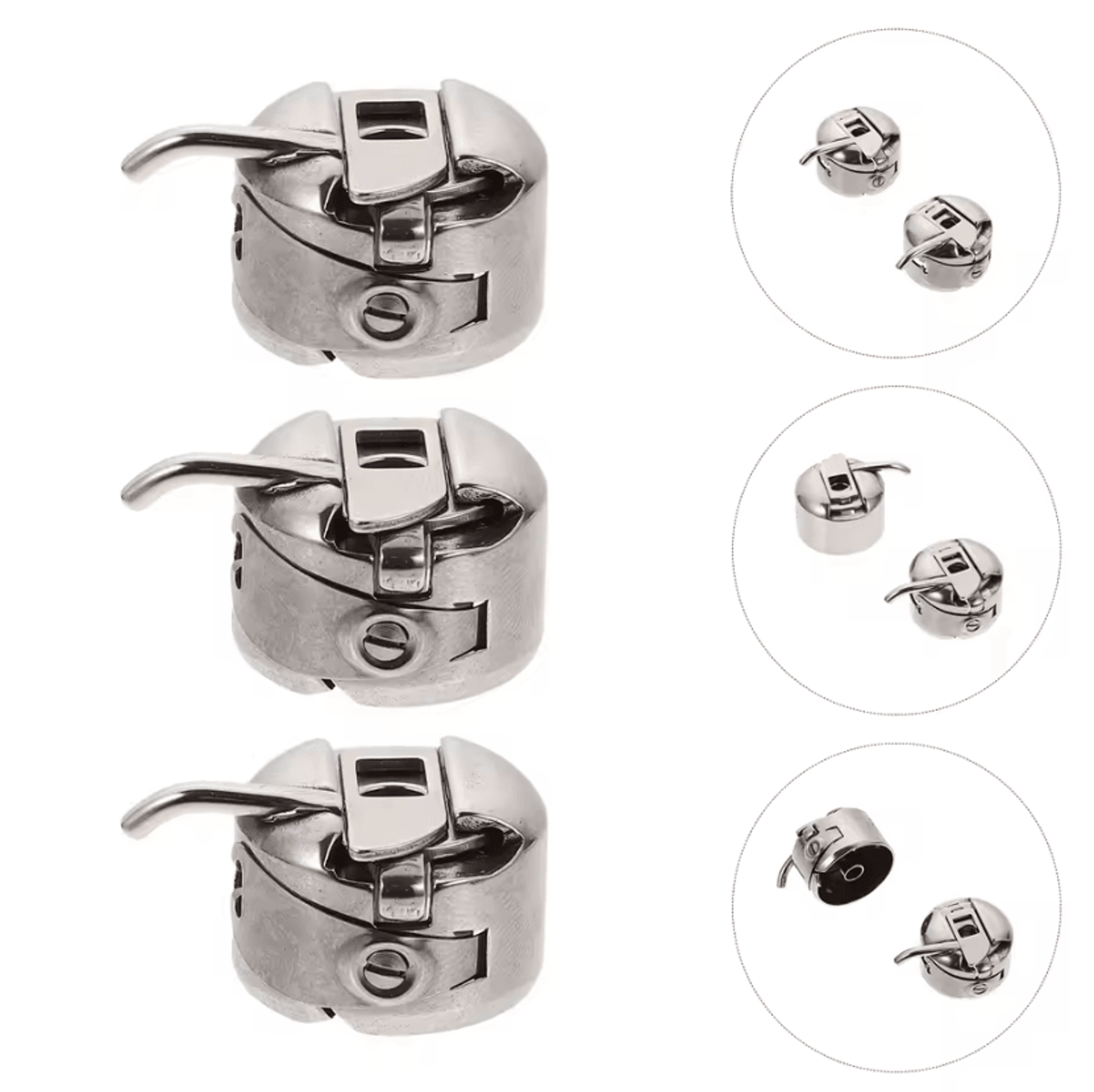 Stainless Steel Sewing Machine Bobbin Set With Portable Storage Case 2