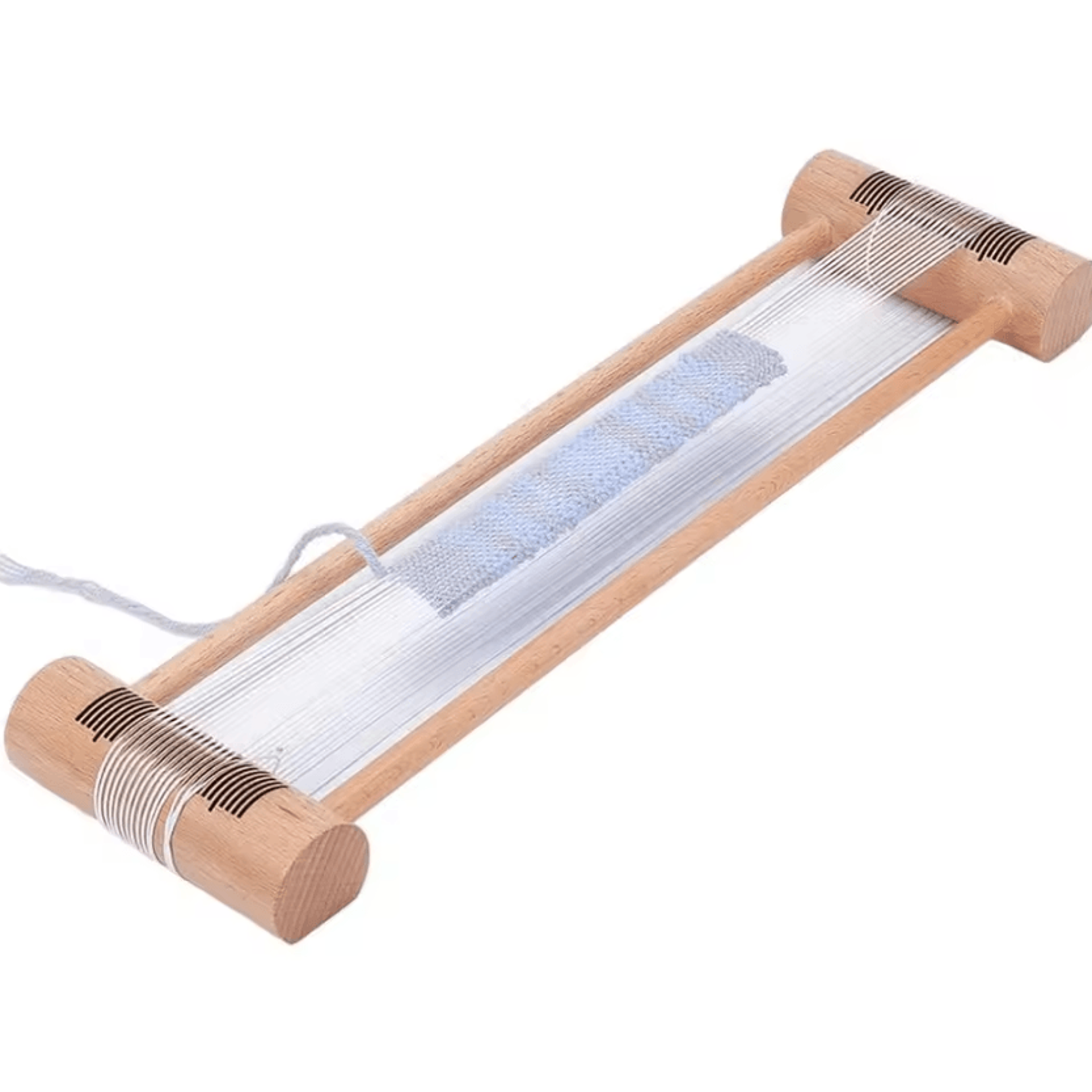 Wooden Tablet Weaving Loom  Rectangle Thread And Embroidery Floss Weaving Tool 0