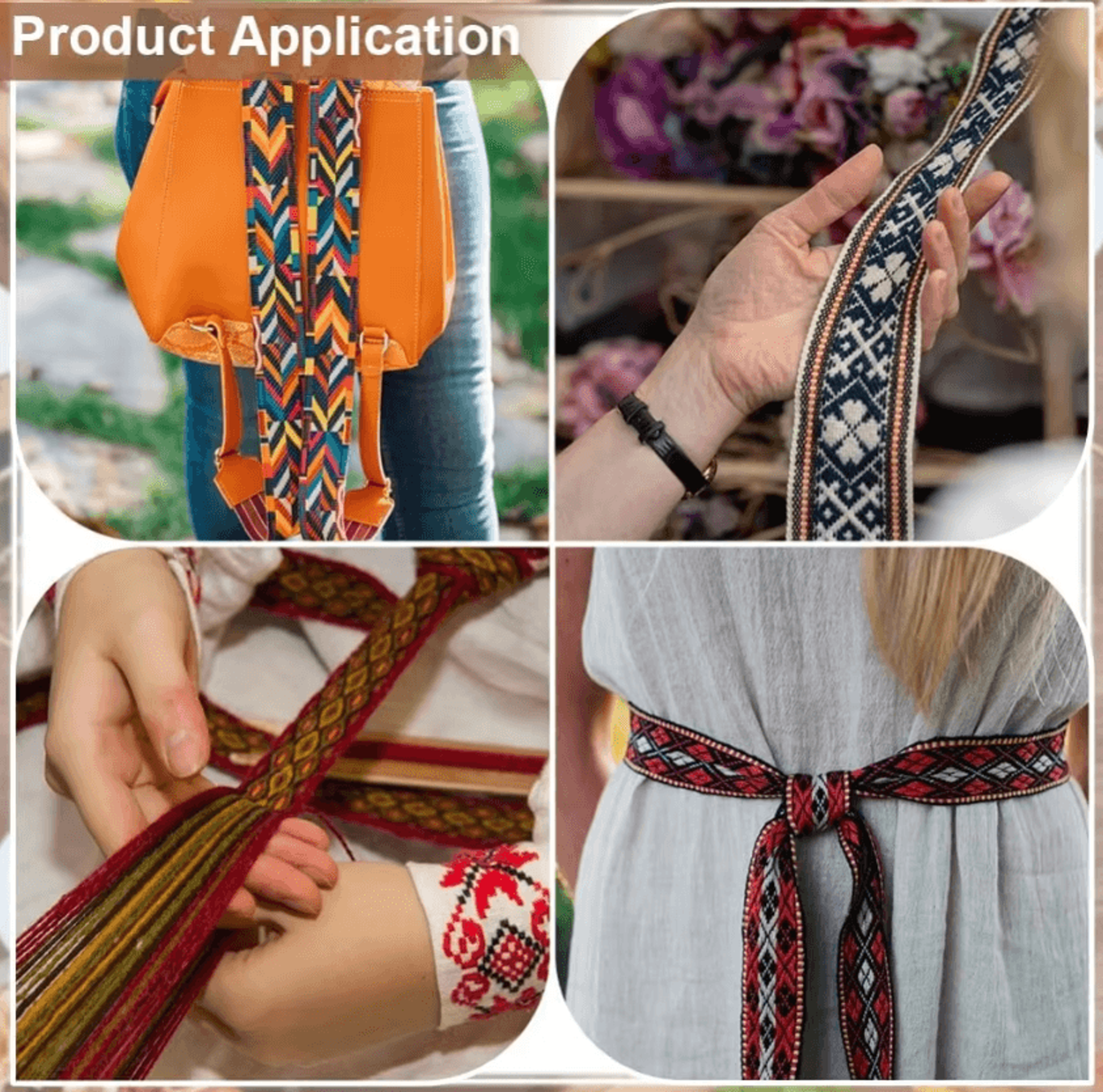 Wooden Tablet Weaving Loom  Rectangle Thread And Embroidery Floss Weaving Tool 4