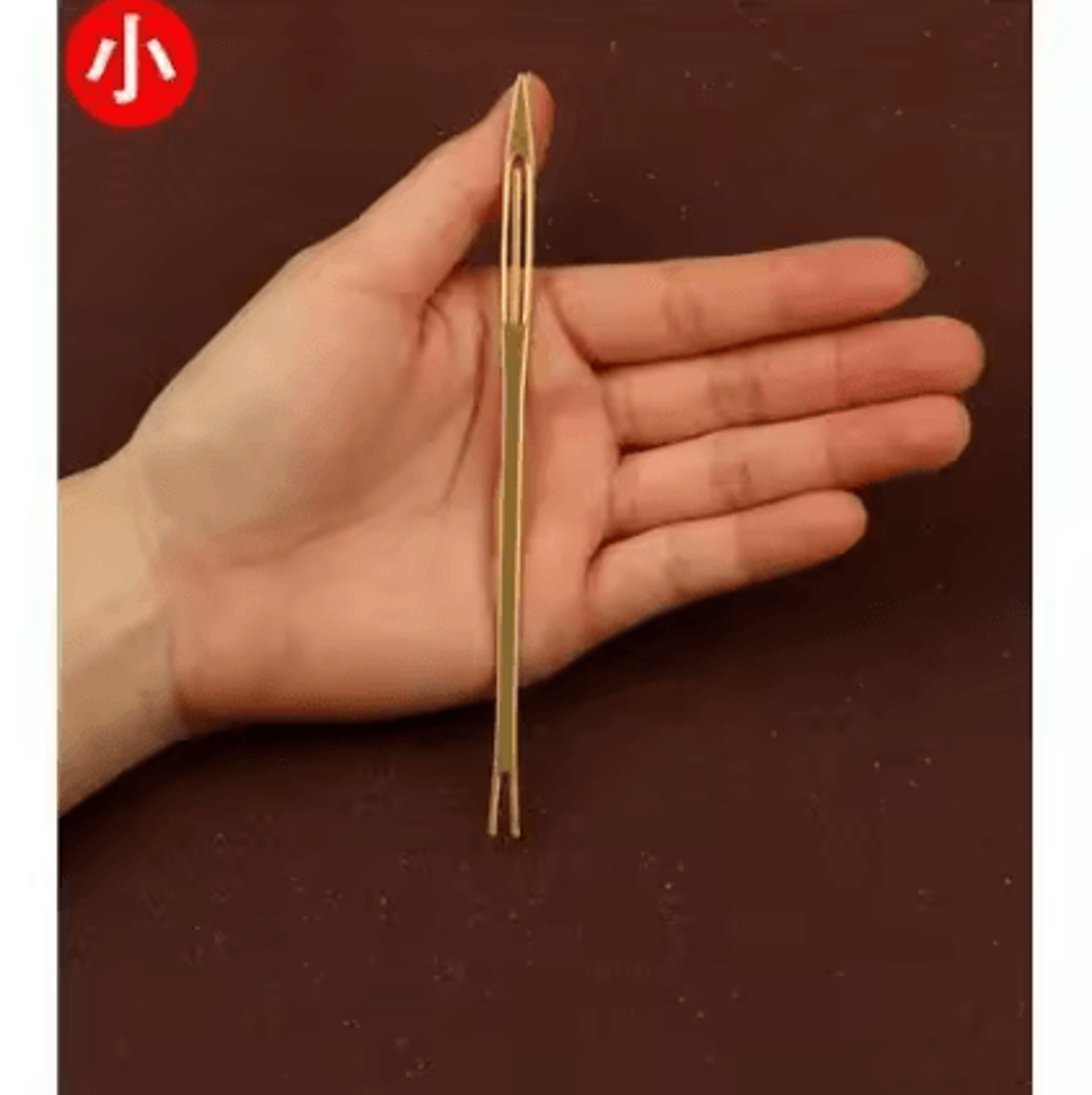 2Piece Copper Net Making Shuttle Needle Set For Fishing Net Repair 3