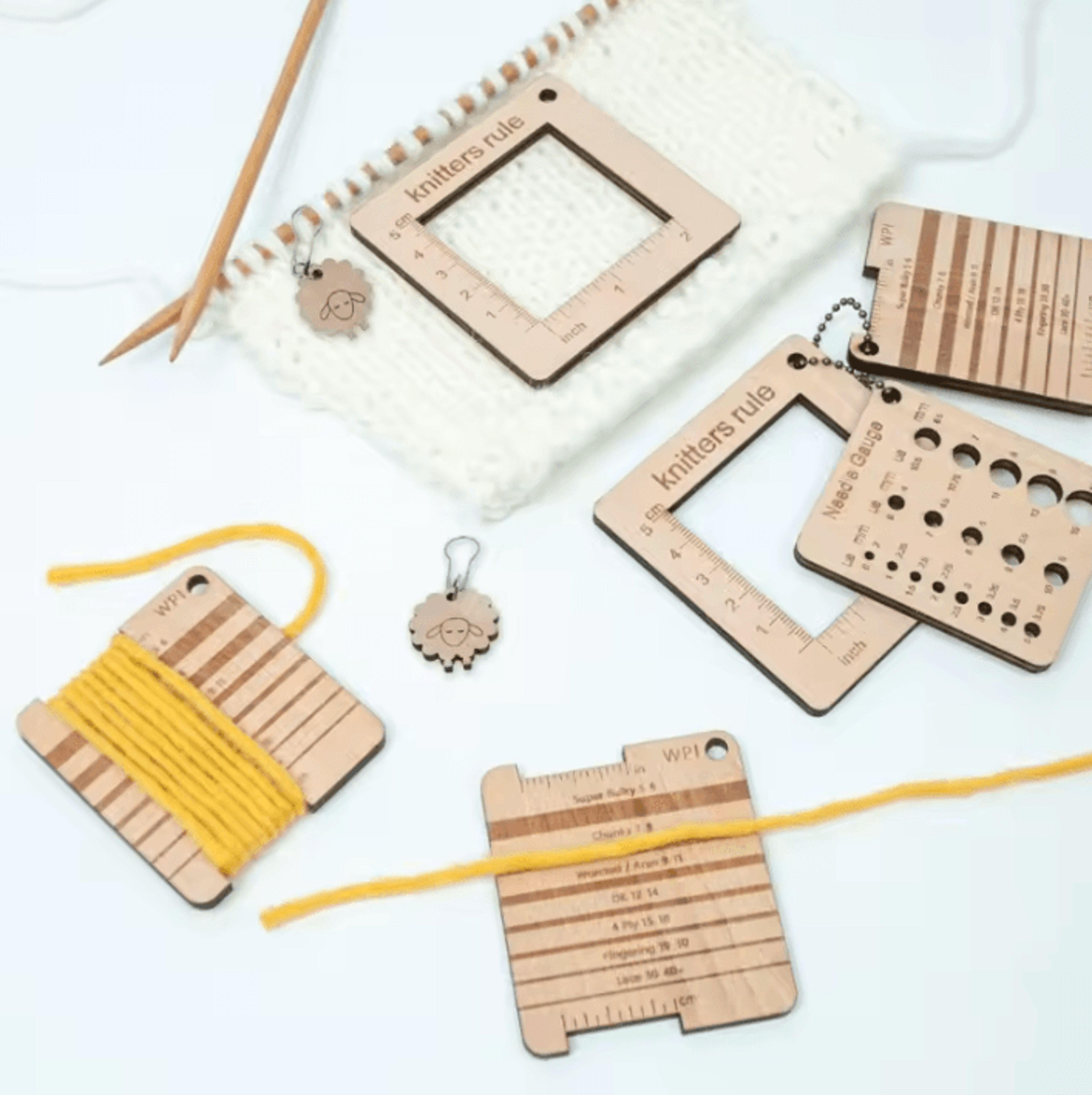 Knitting Gauge Ruler  Needle Sizer Set For Crochet And Knitting 0