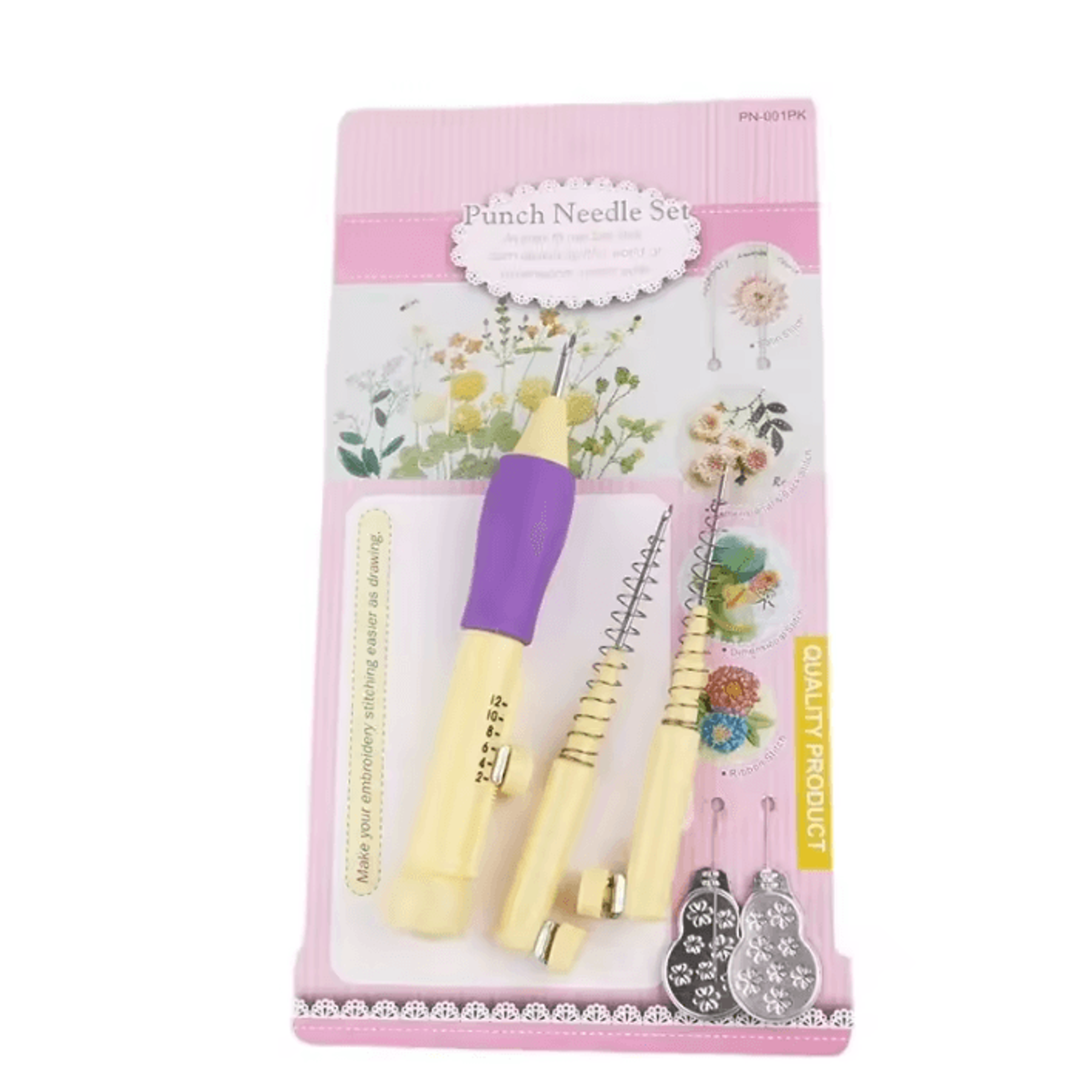 Magic Punch Needle Embroidery Pen Set With 4 Needles 5