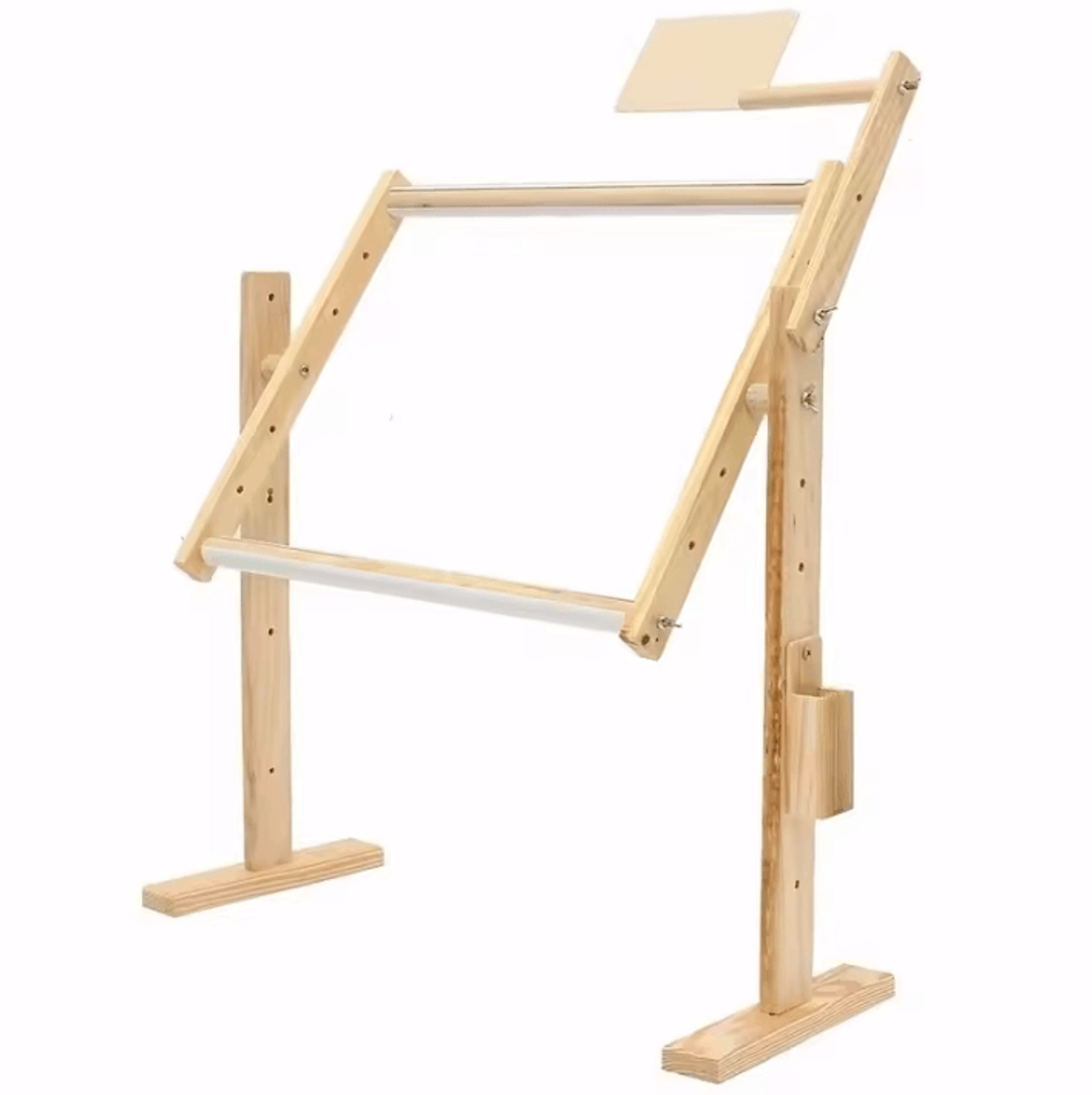 Adjustable Wooden Embroidery Floor Stand For Cross Stitch  Tapestry 0