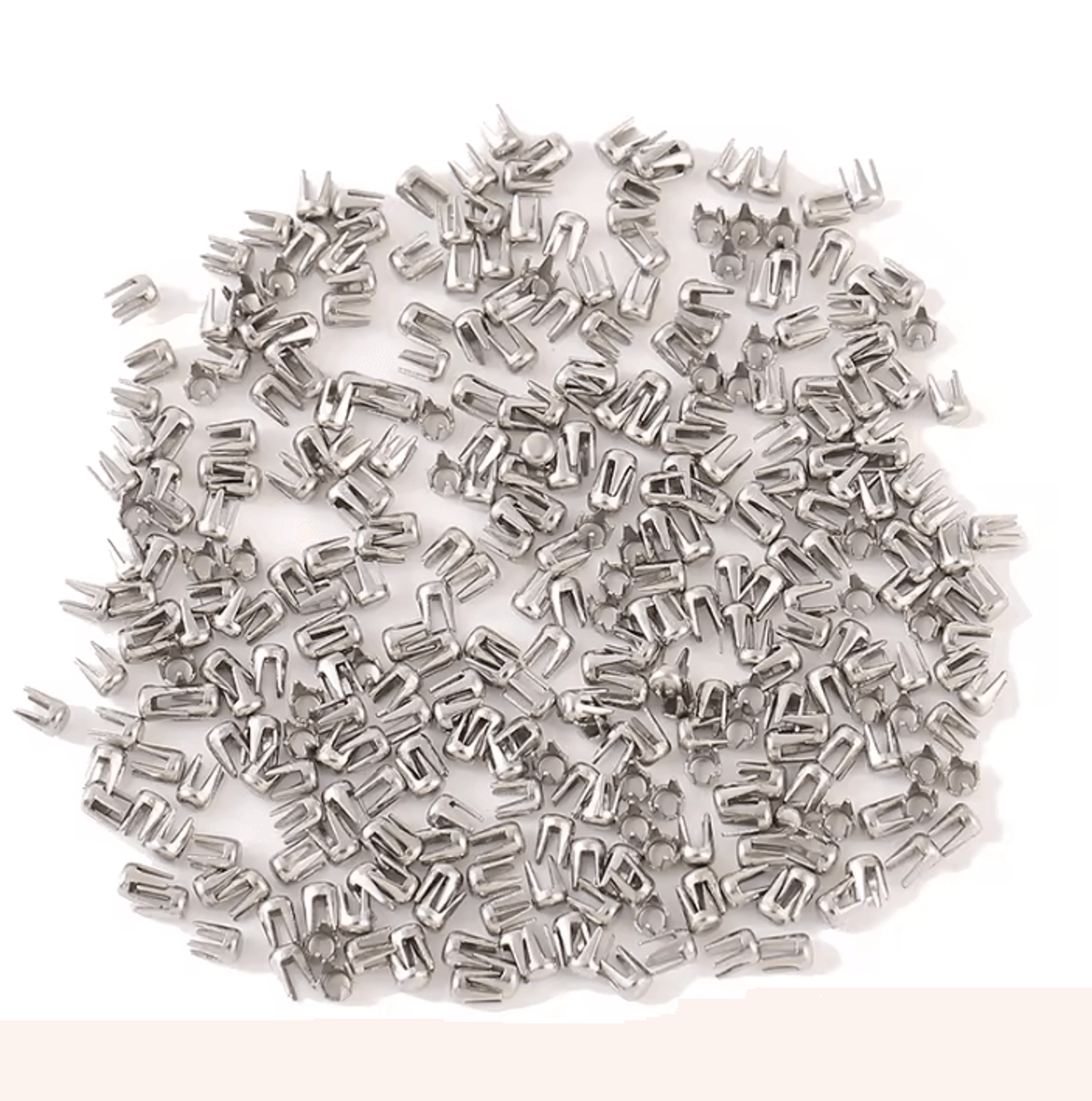 23mm Stainless Steel Four Claw Rivets For Pearl Beading Machines 3