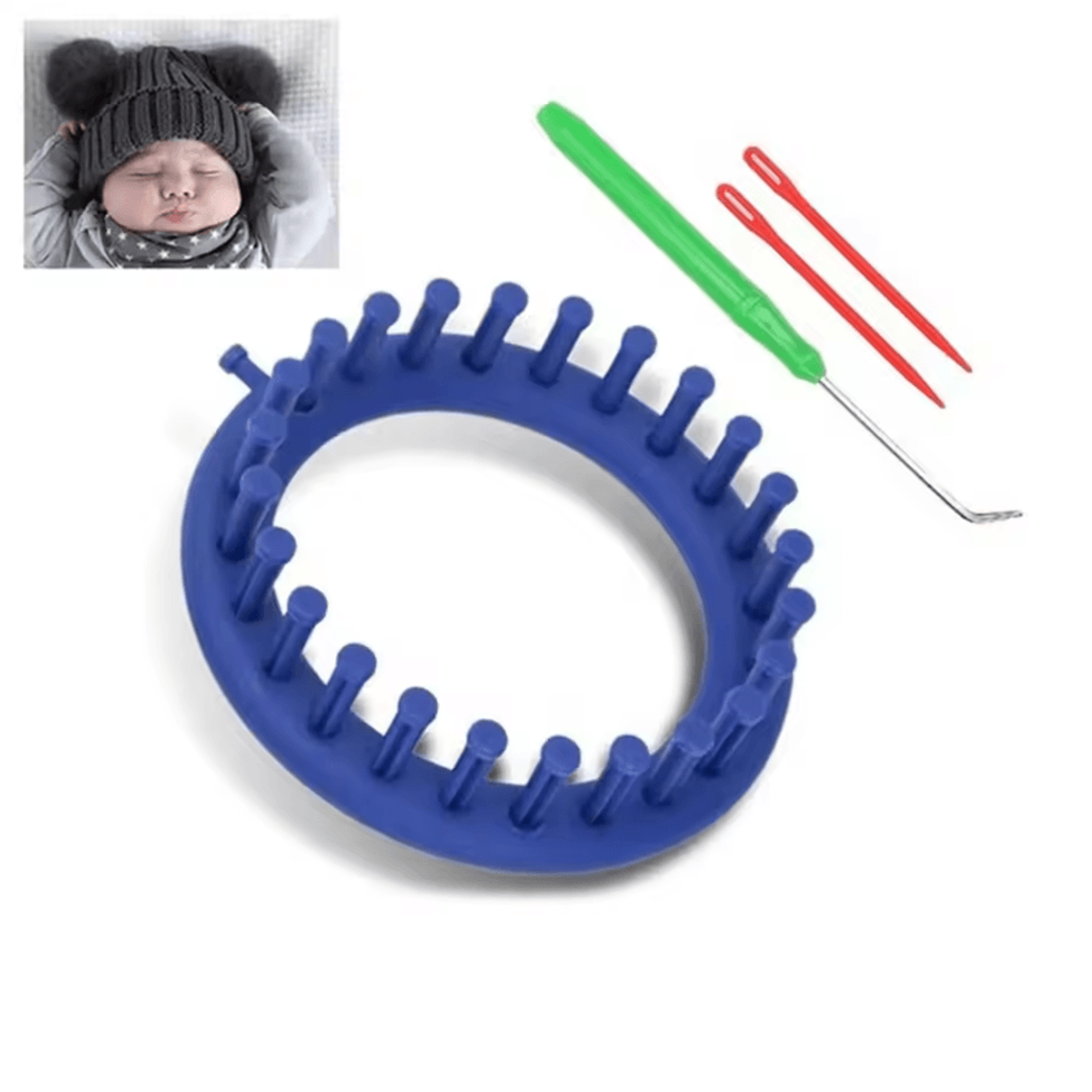 DIY Round Knitting Loom For Hats Scarves  Yarn Crafts 1