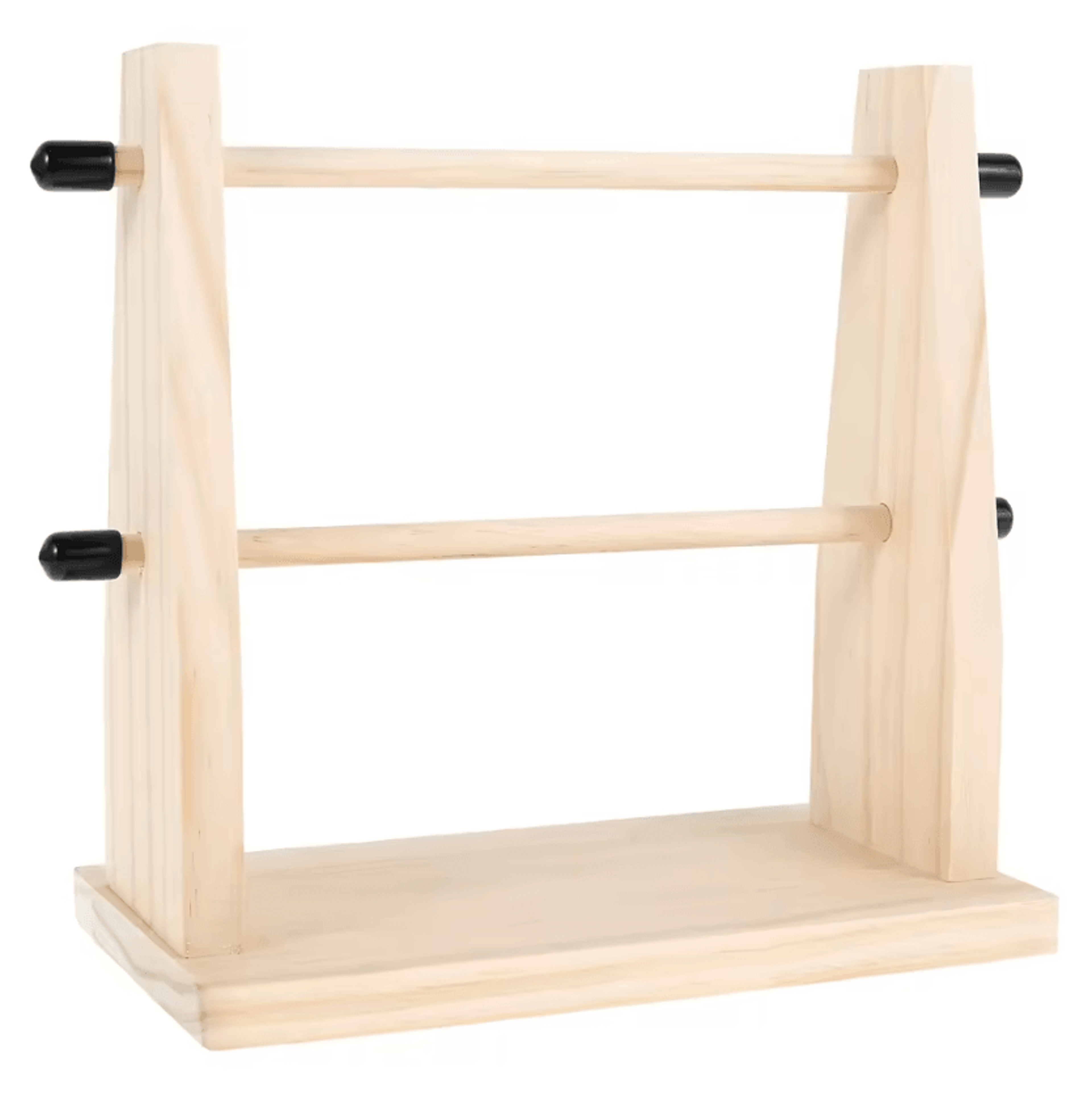 Double Wooden Yarn Ball Holder For Knitting  Crochet 4