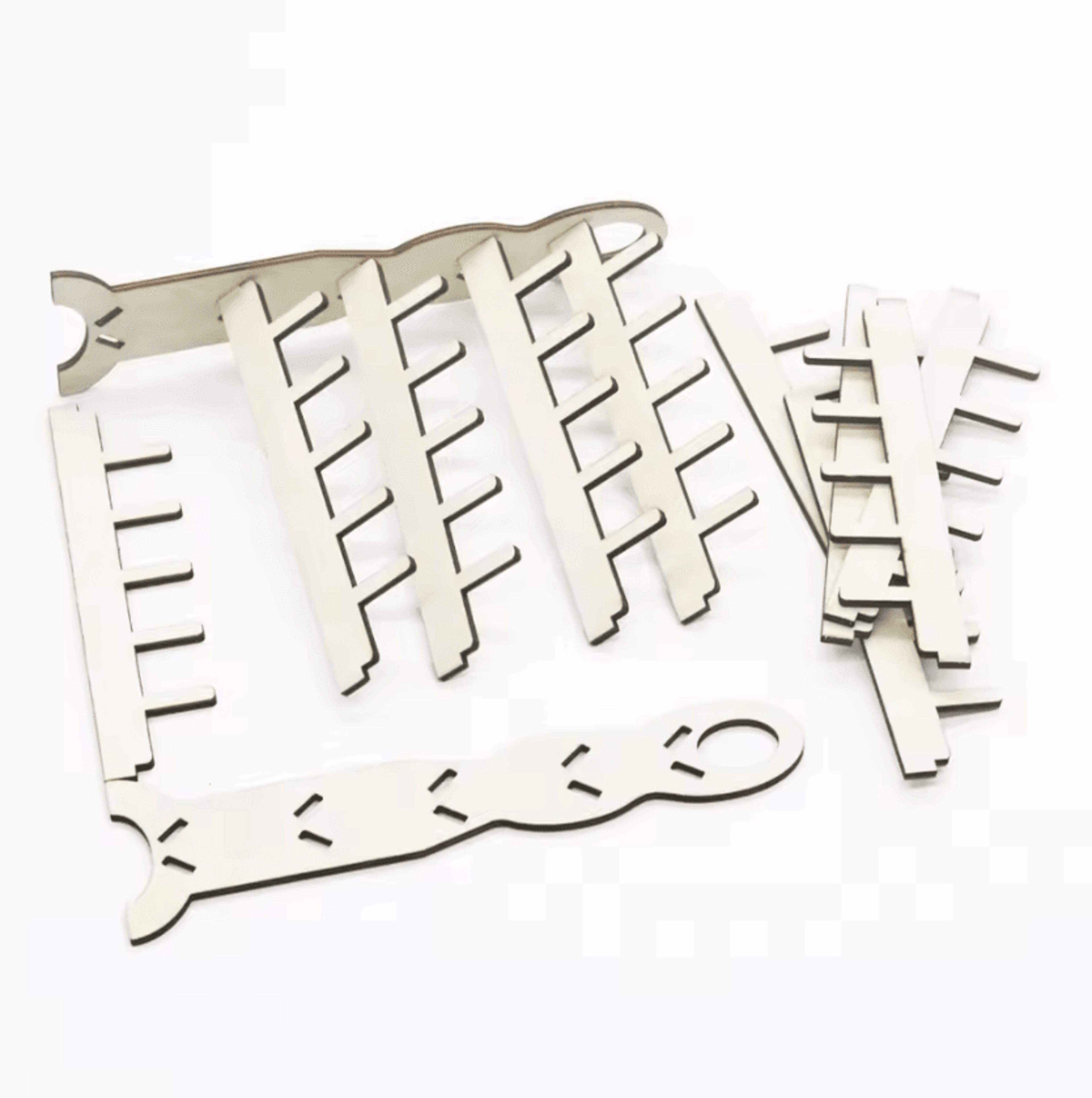 50Spool Wooden Thread Rack  WallMounted Sewing Organizer 3