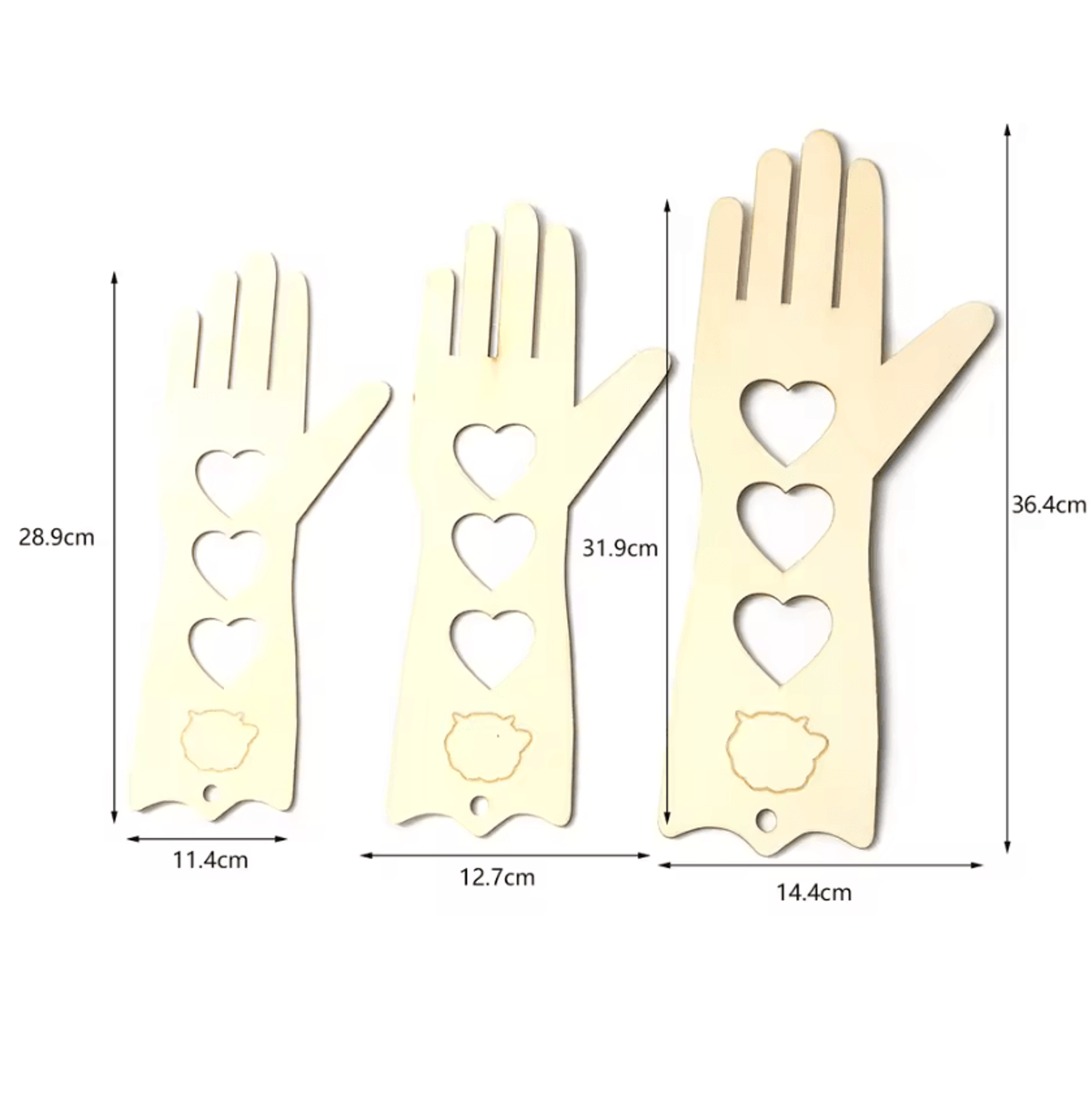 2Piece Wooden Glove Blockers For Knitting  Crochet 1