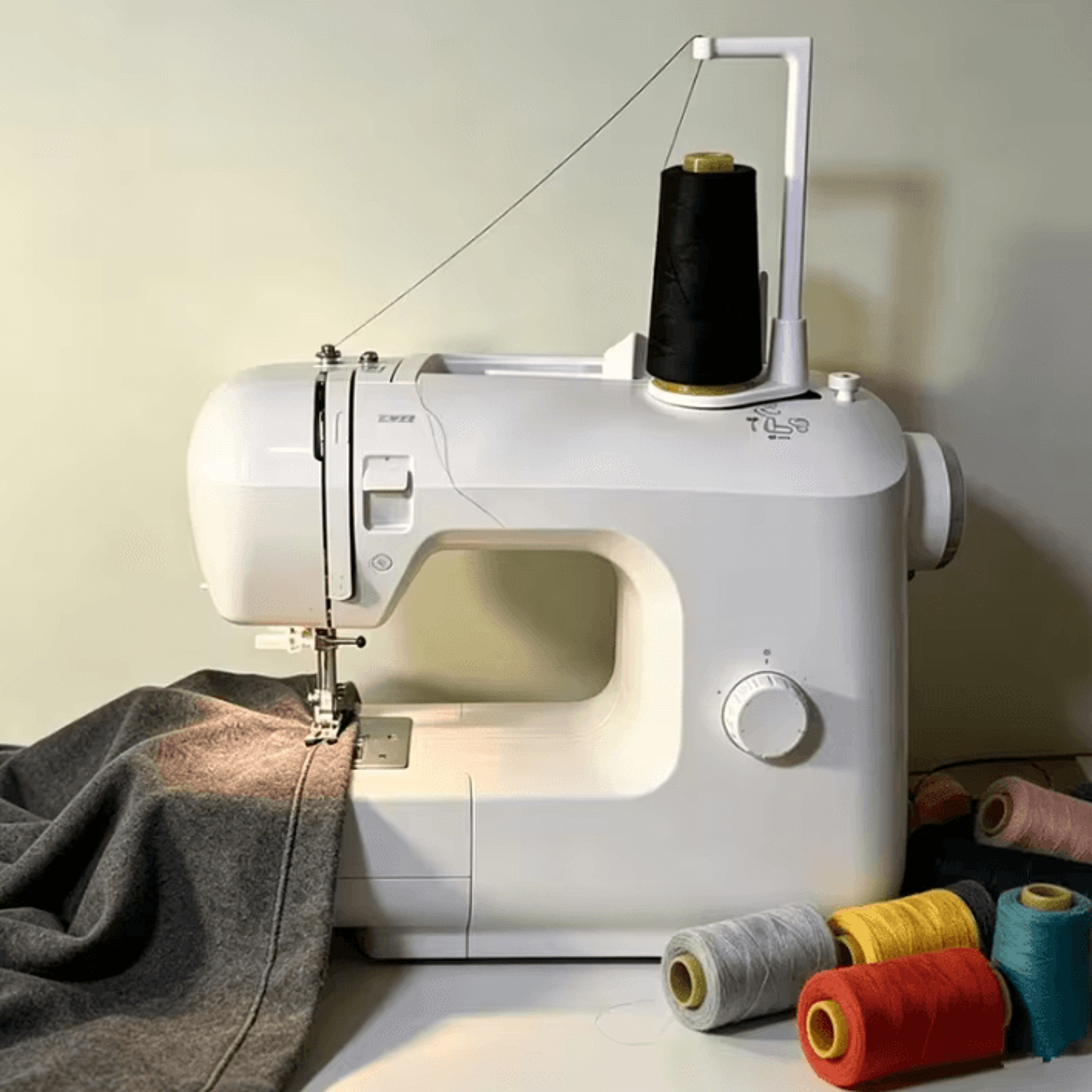 Vertical LargeCapacity Thread Spool Holder With AntiTangle Guide 1