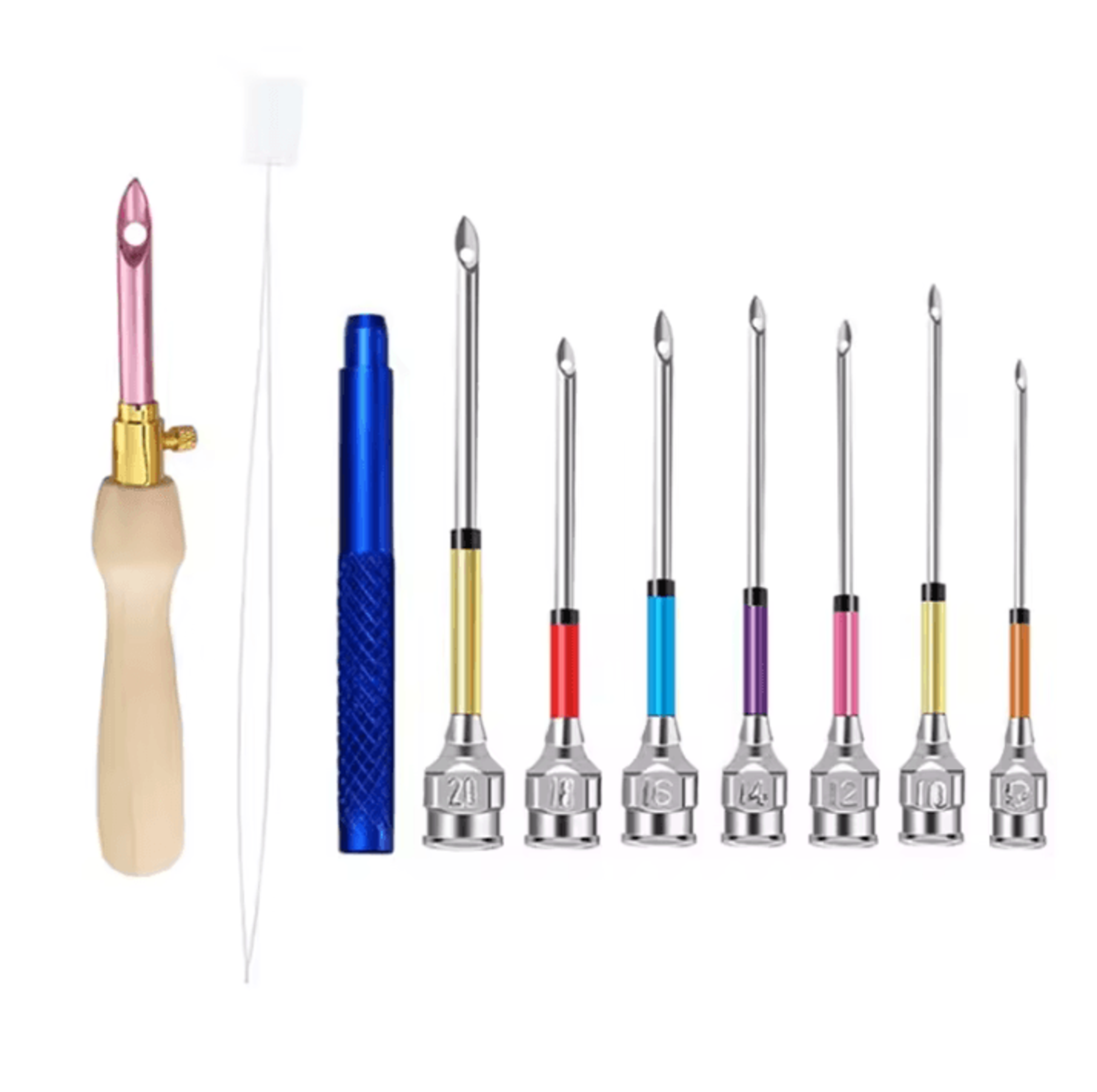 Punch Needle Embroidery Tool Kit With Threader For DIY Stitching 0