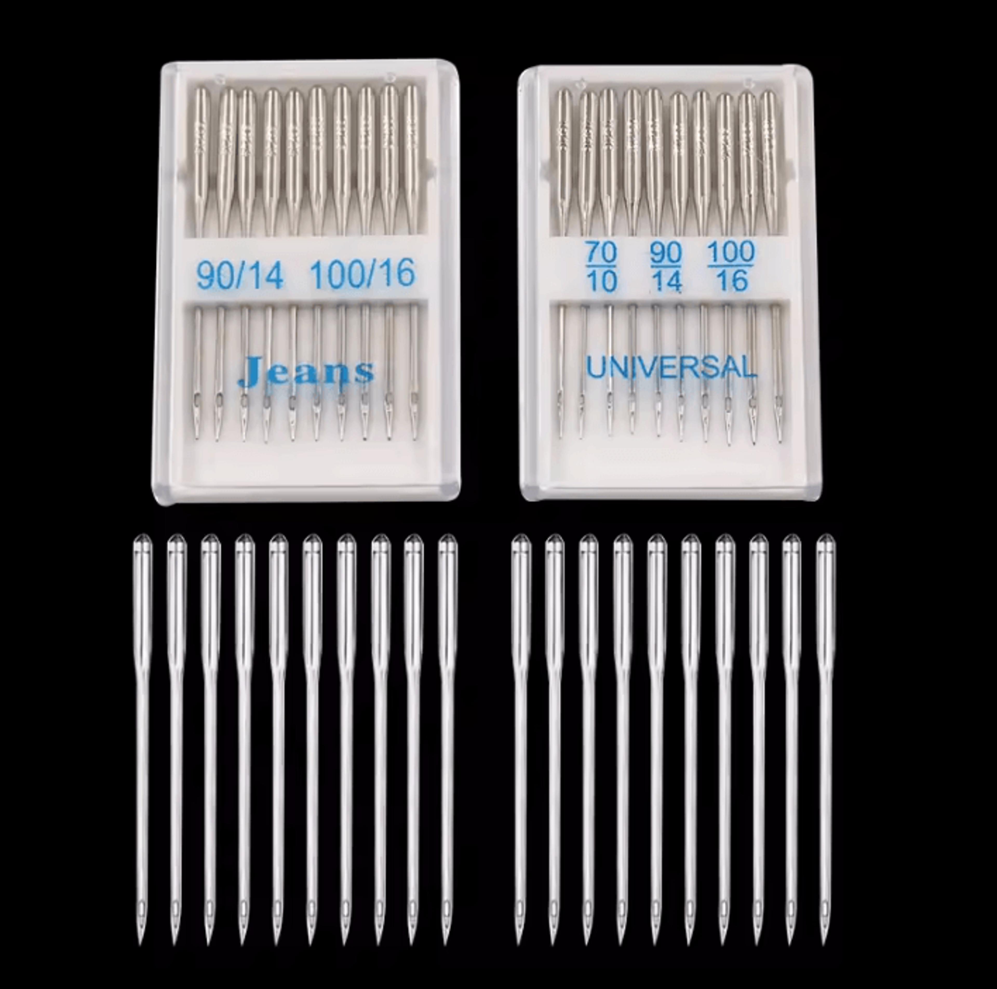 20Piece Universal Sewing Machine Needle Set For Jeans Woven And Knit Fabrics 0