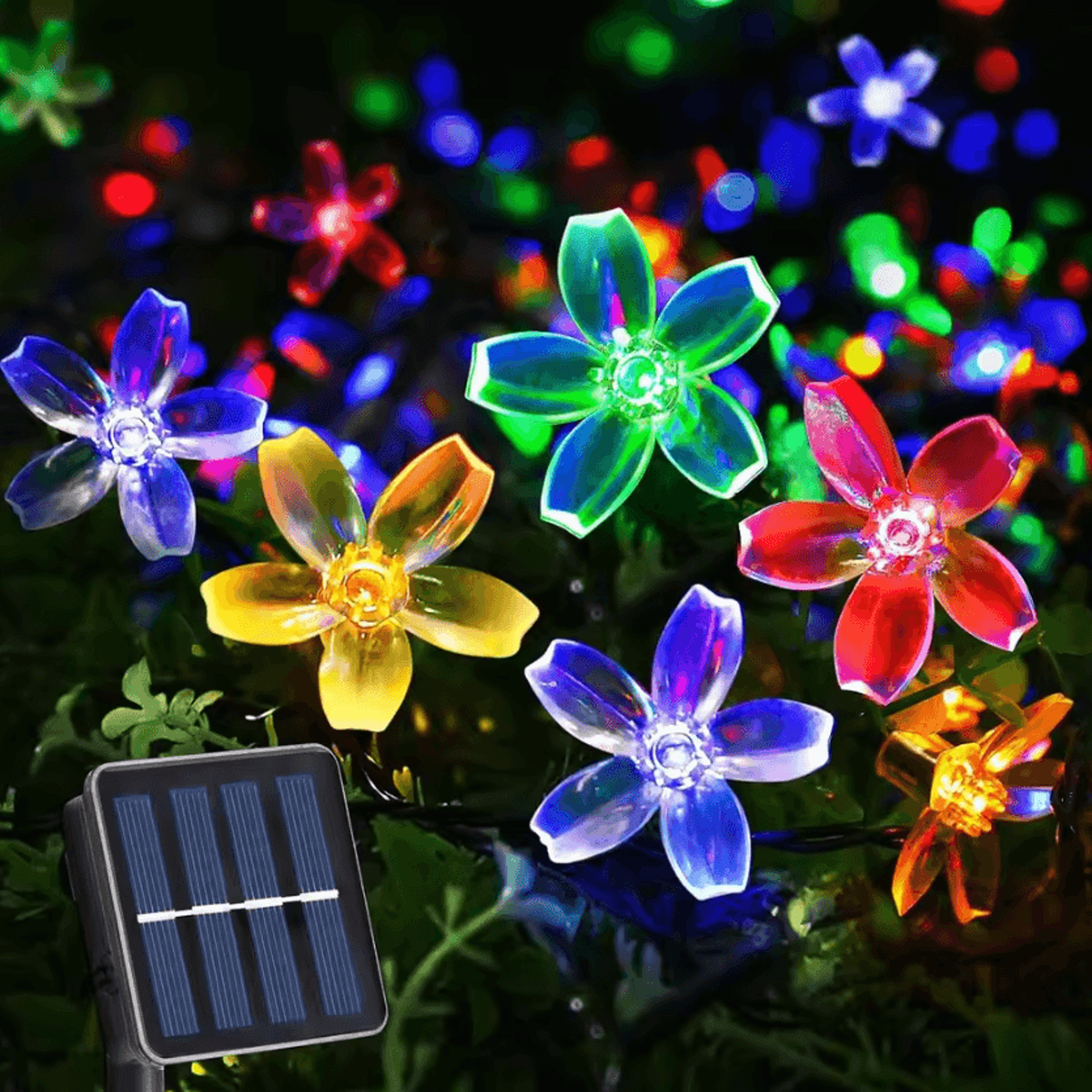 Solar Cherry Blossom LED String Lights For Garden And Patio 0