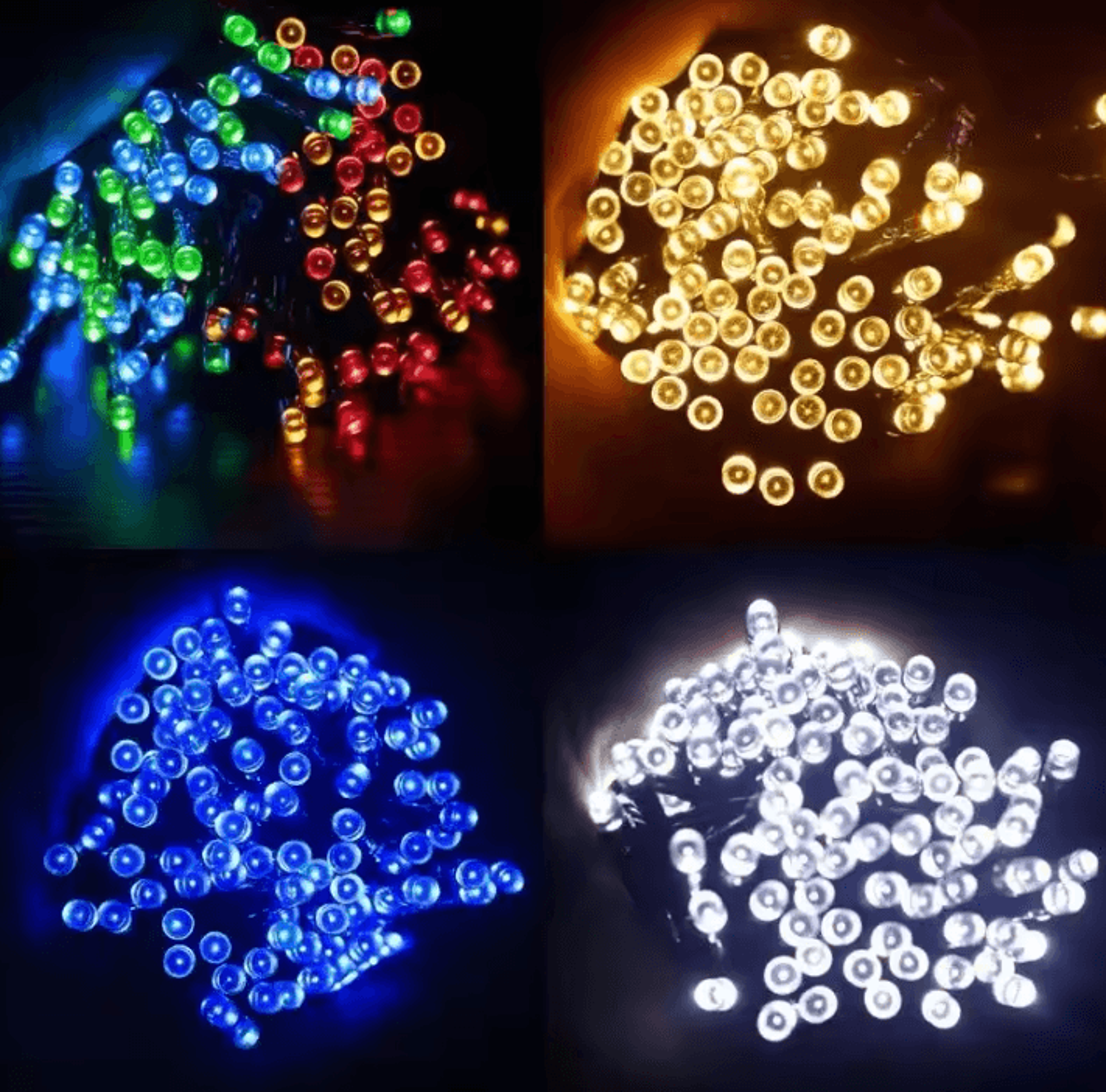 12M 100 LED Solar Fairy String Lights 0