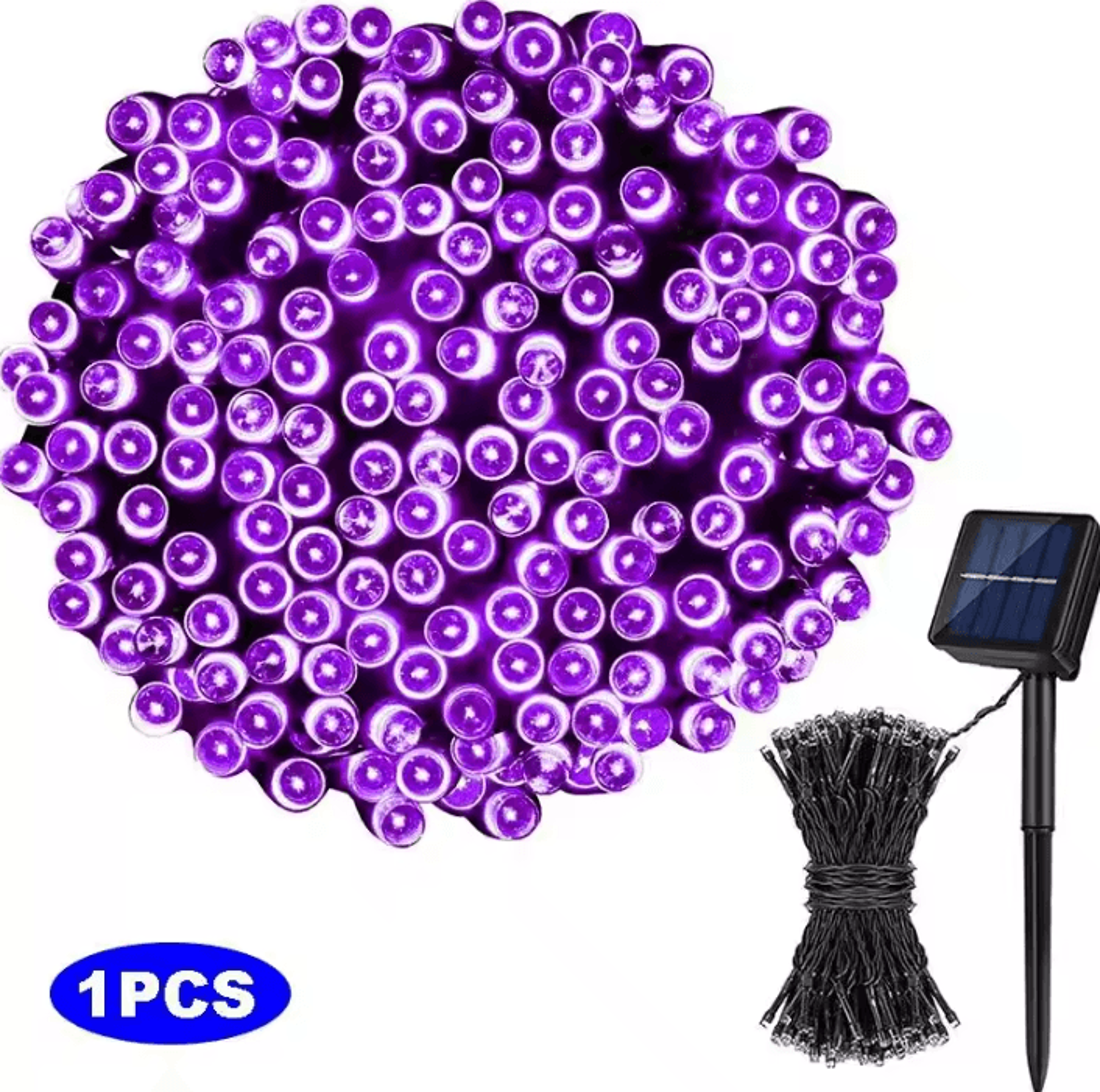 12M 100 LED Solar Fairy String Lights 9