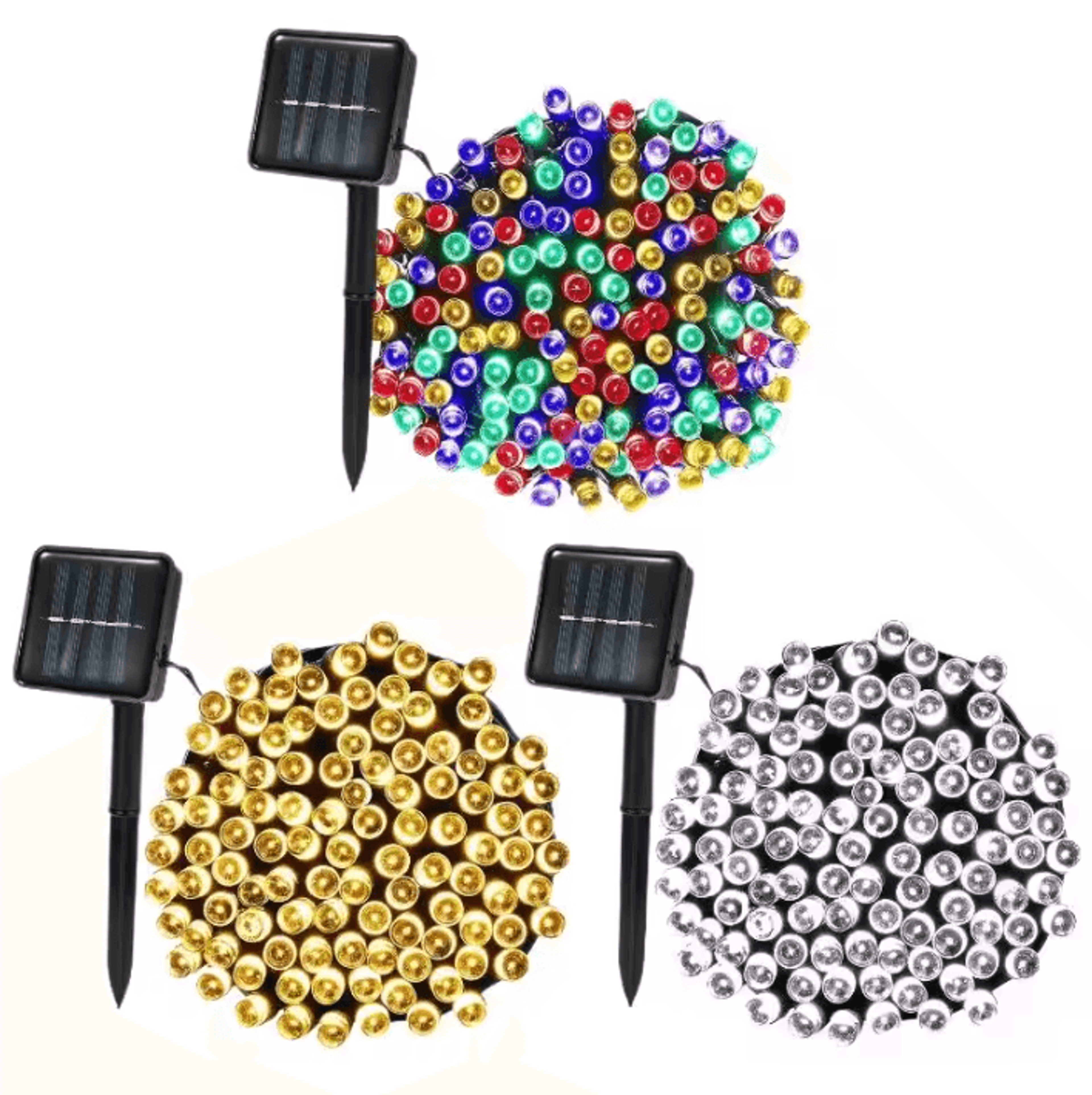 12M 100 LED Solar Fairy String Lights 1
