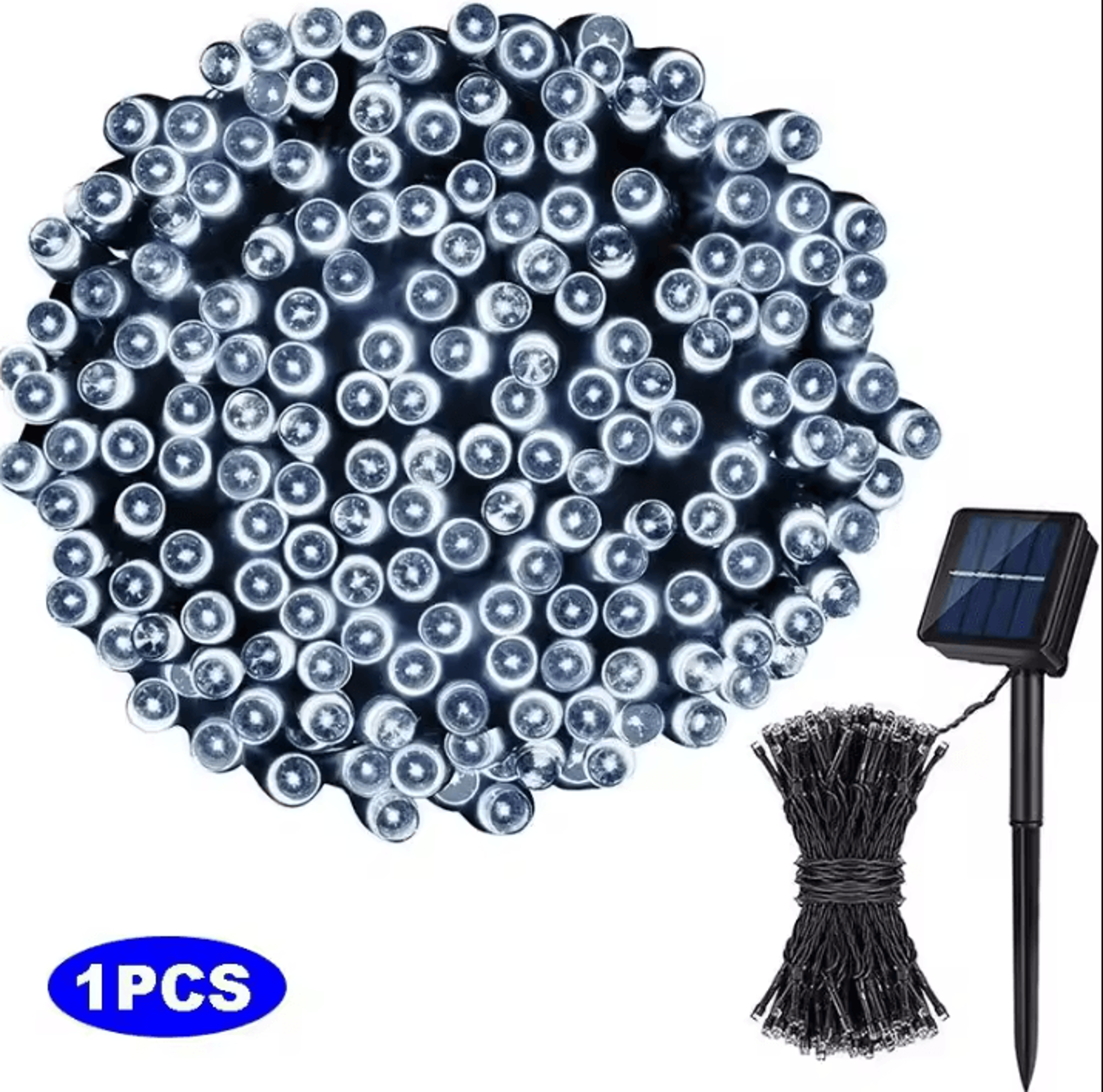 12M 100 LED Solar Fairy String Lights 8