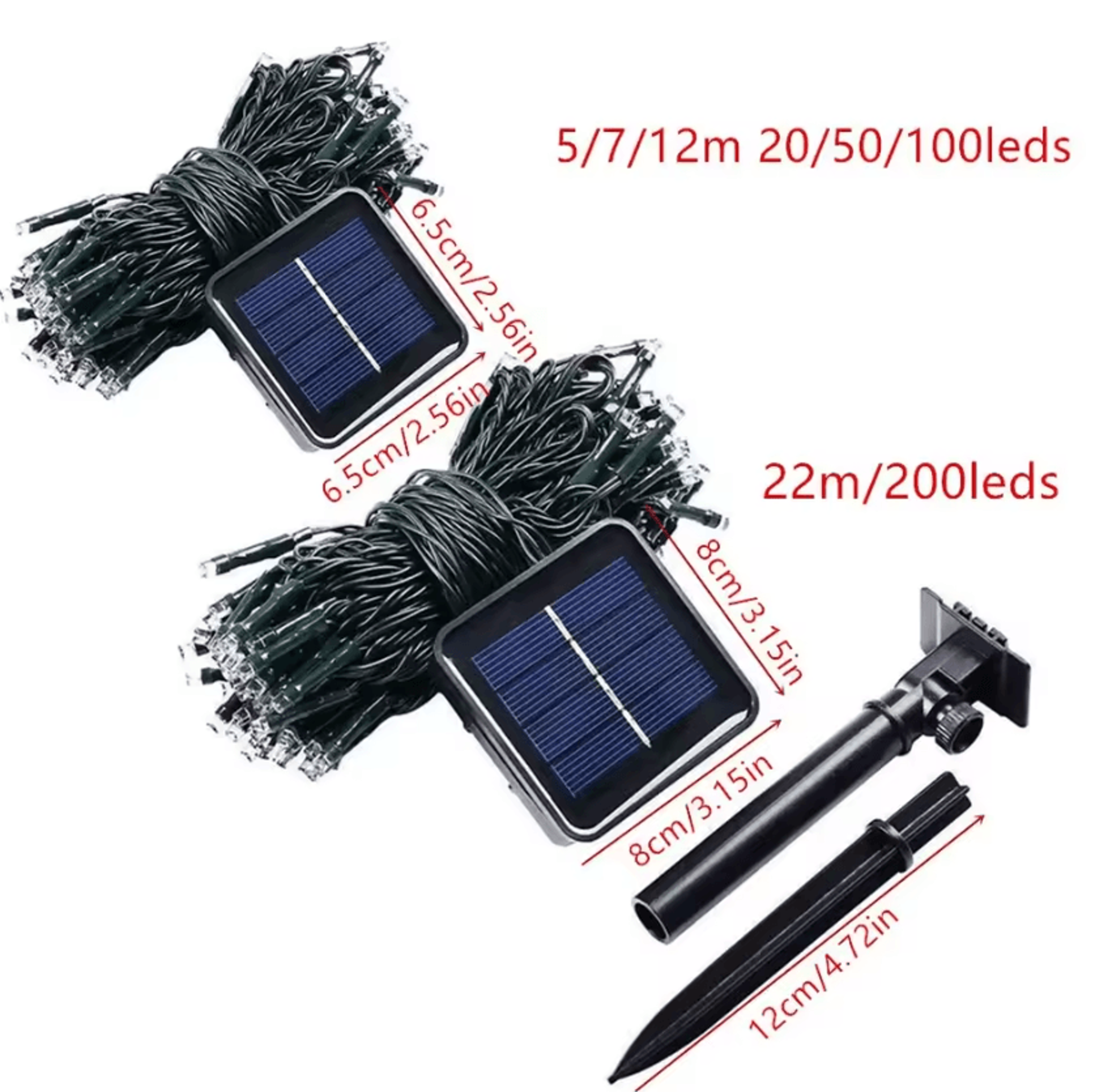 Solar Fairy String Lights With 8 Lighting Modes 2
