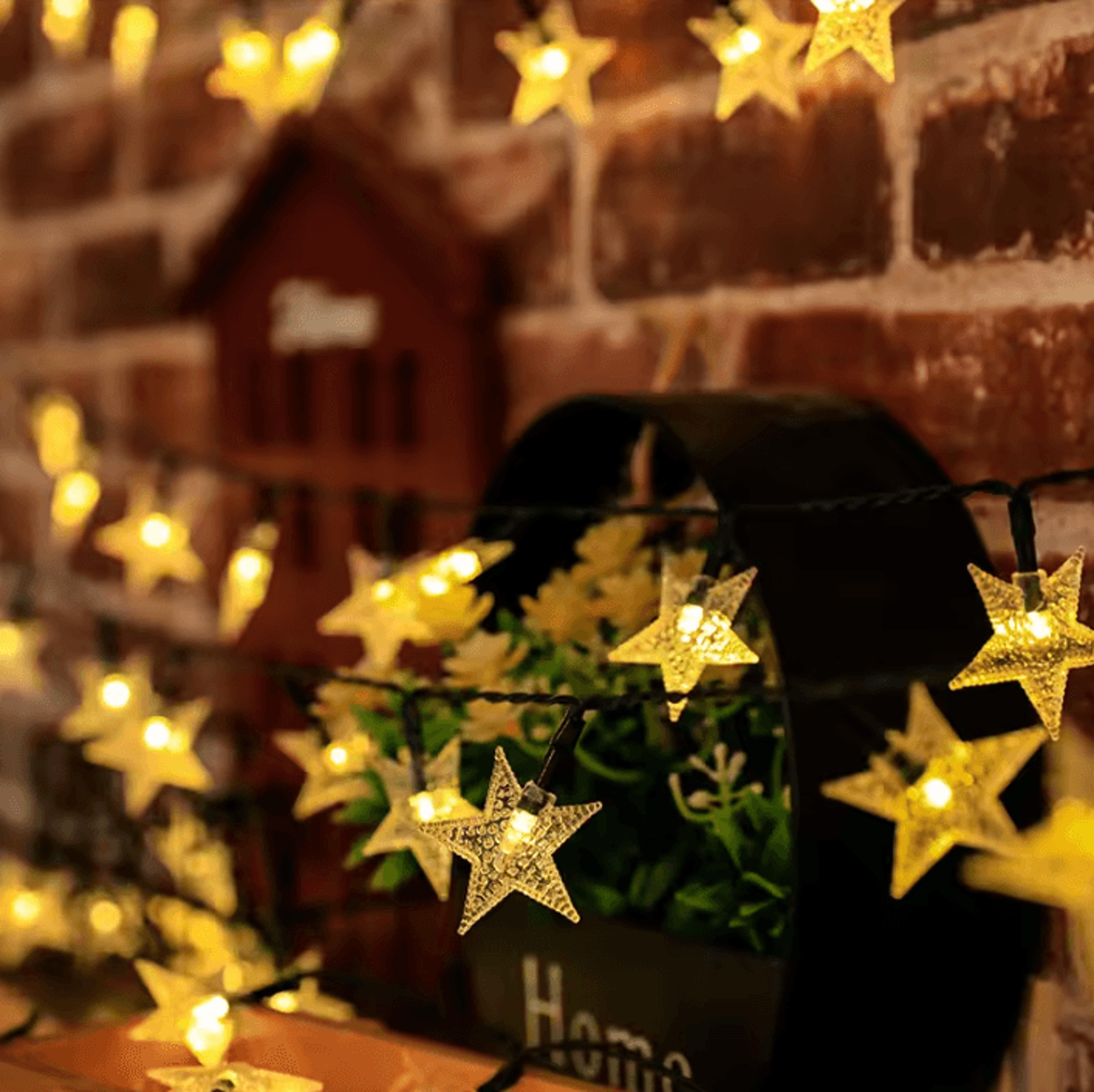 Solar LED Star String Lights For Outdoor Garden Decor 6