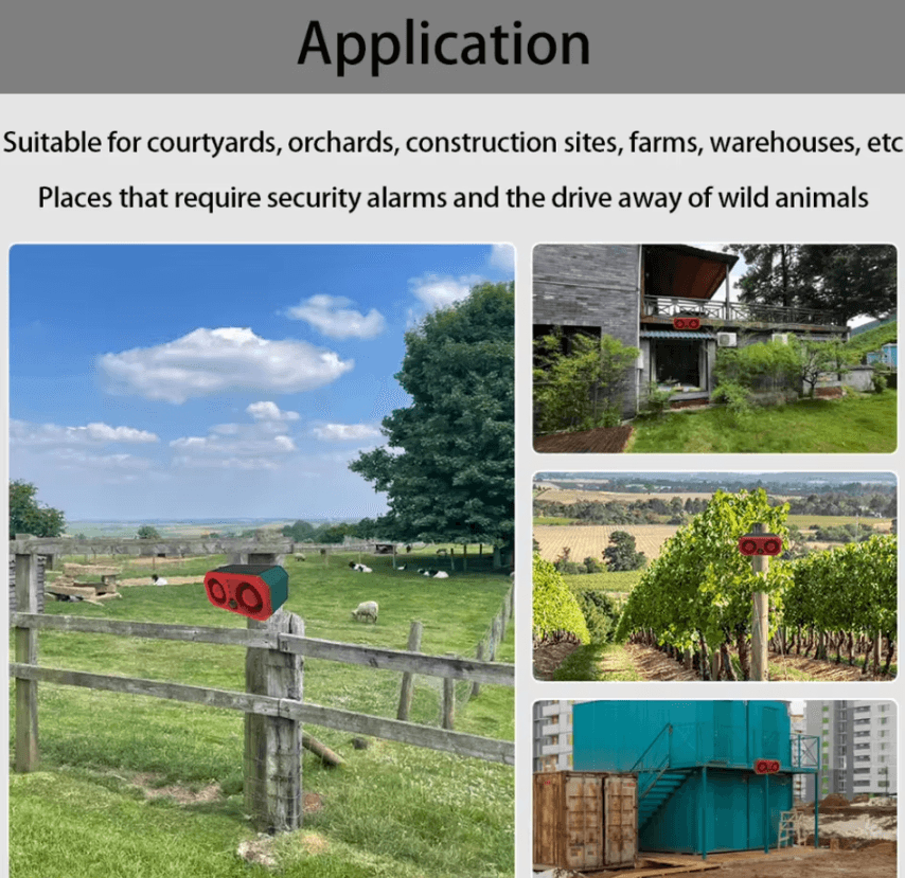 Solar Motion Sensor Animal Repeller With Dual Speakers 0